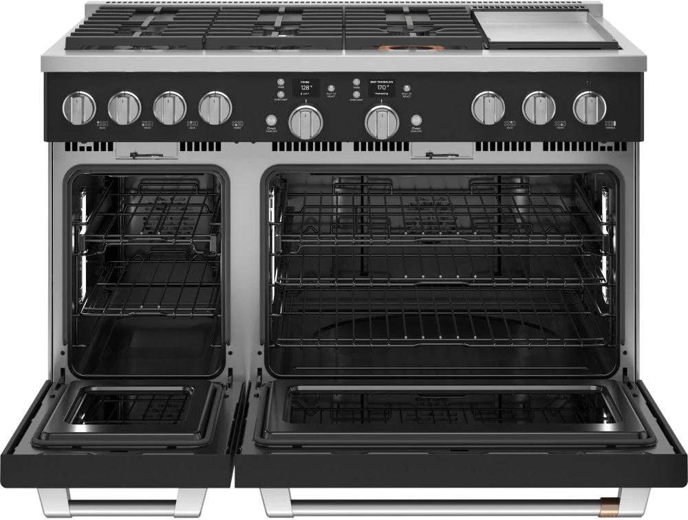 C2Y486P3TD1 - RANGES - Café - Dual Fuel - Matte Black - Open Box - Image 4
