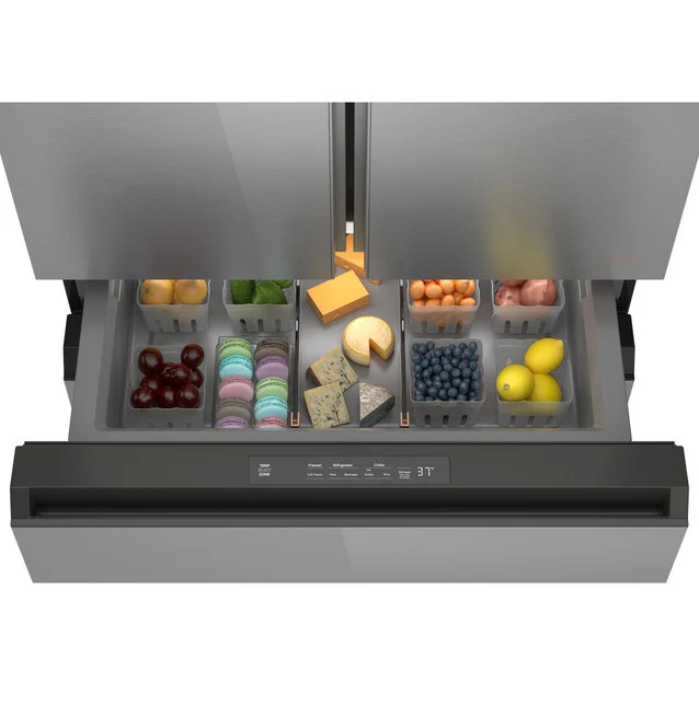 CJE23DM5WS5 - REFRIGERATORS - Café - French 4-Door - Platinum Glass - Open Box - Image 3