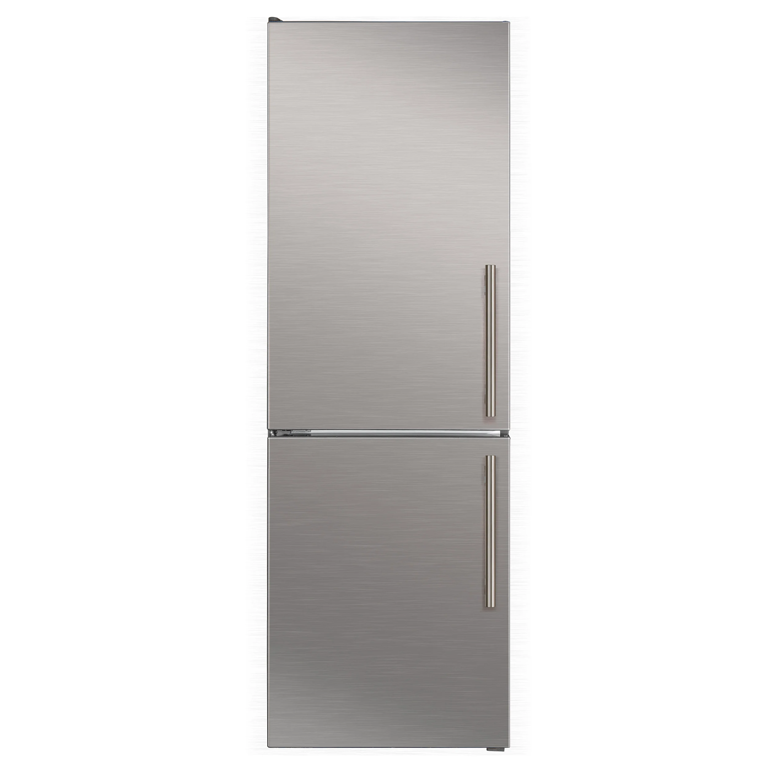 Custodia 24" Bottom Freezer, 10.3 cf., Left Swing, Ice Maker, Total No frost, Stainless Steel handles