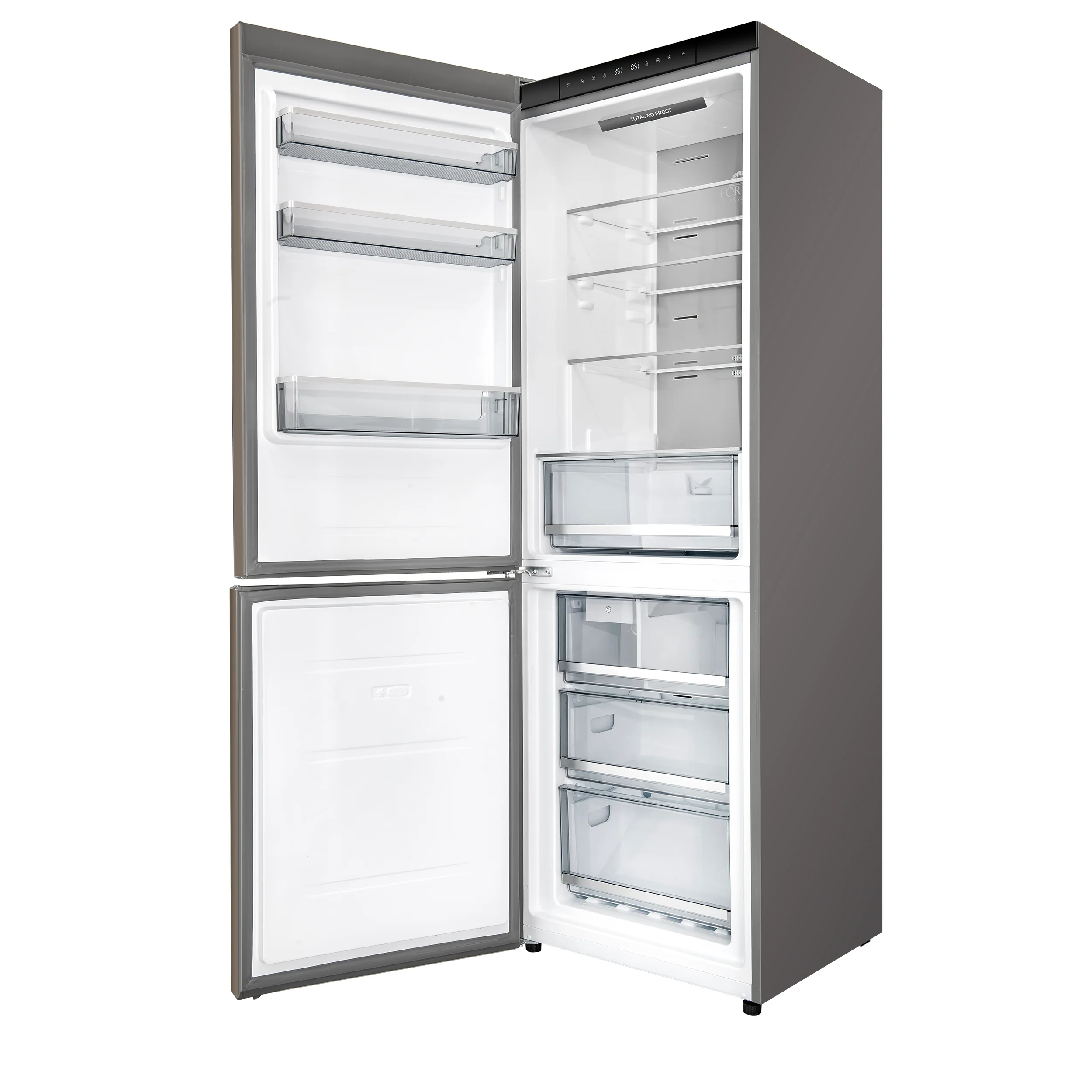 Custodia 24" Bottom Freezer, 10.3 cf., Left Swing, Ice Maker, Total No frost, Stainless Steel handles - Image 4