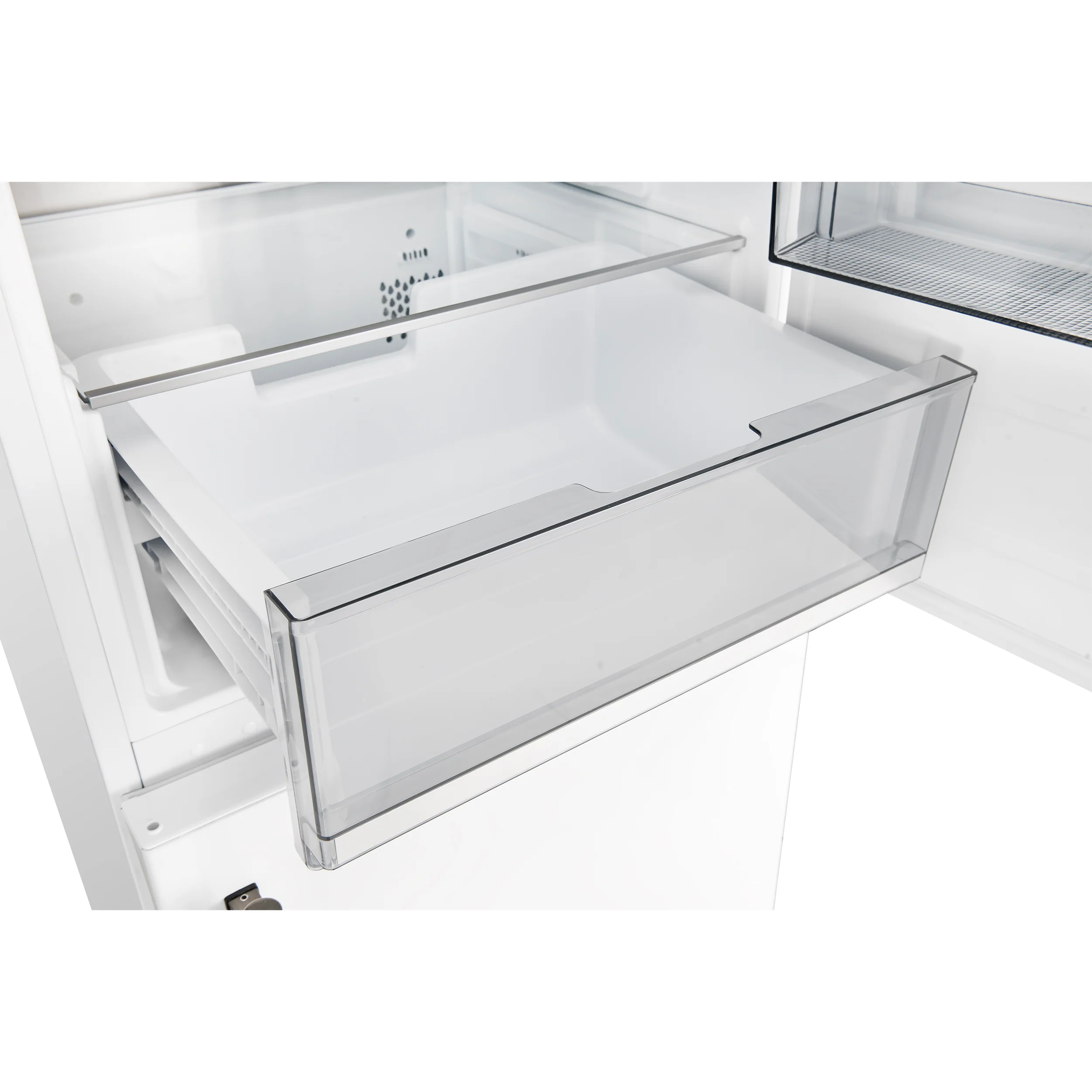 Custodia 24" Bottom Freezer, 10.3 cf., Right Swing, Total No frost, White, Antique Brass handles - Image 7