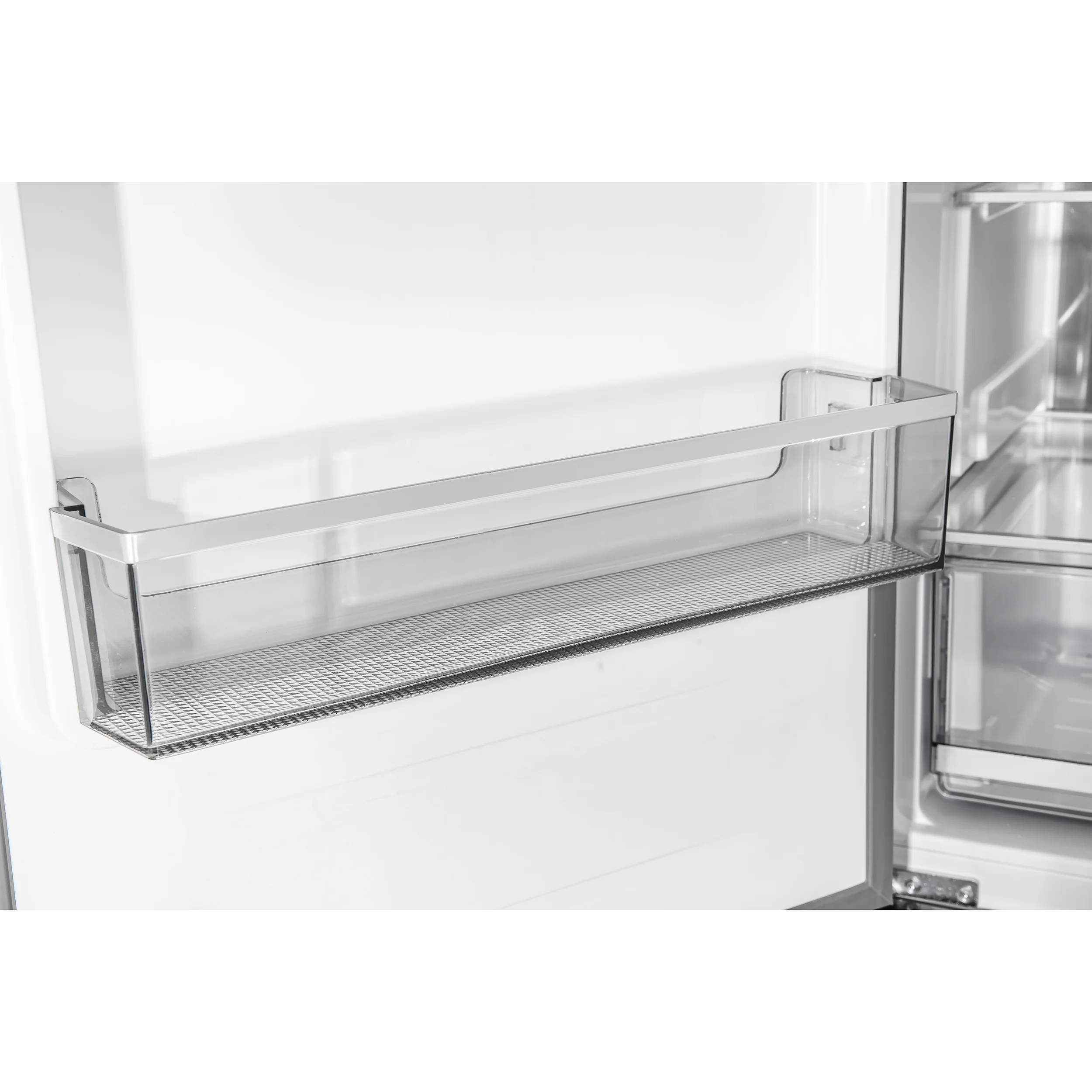 Custodia 48" Bottom Freezer combo, 20.6 cf., Ice Maker, Total No frost, Black, Antique Brass handles - Image 5