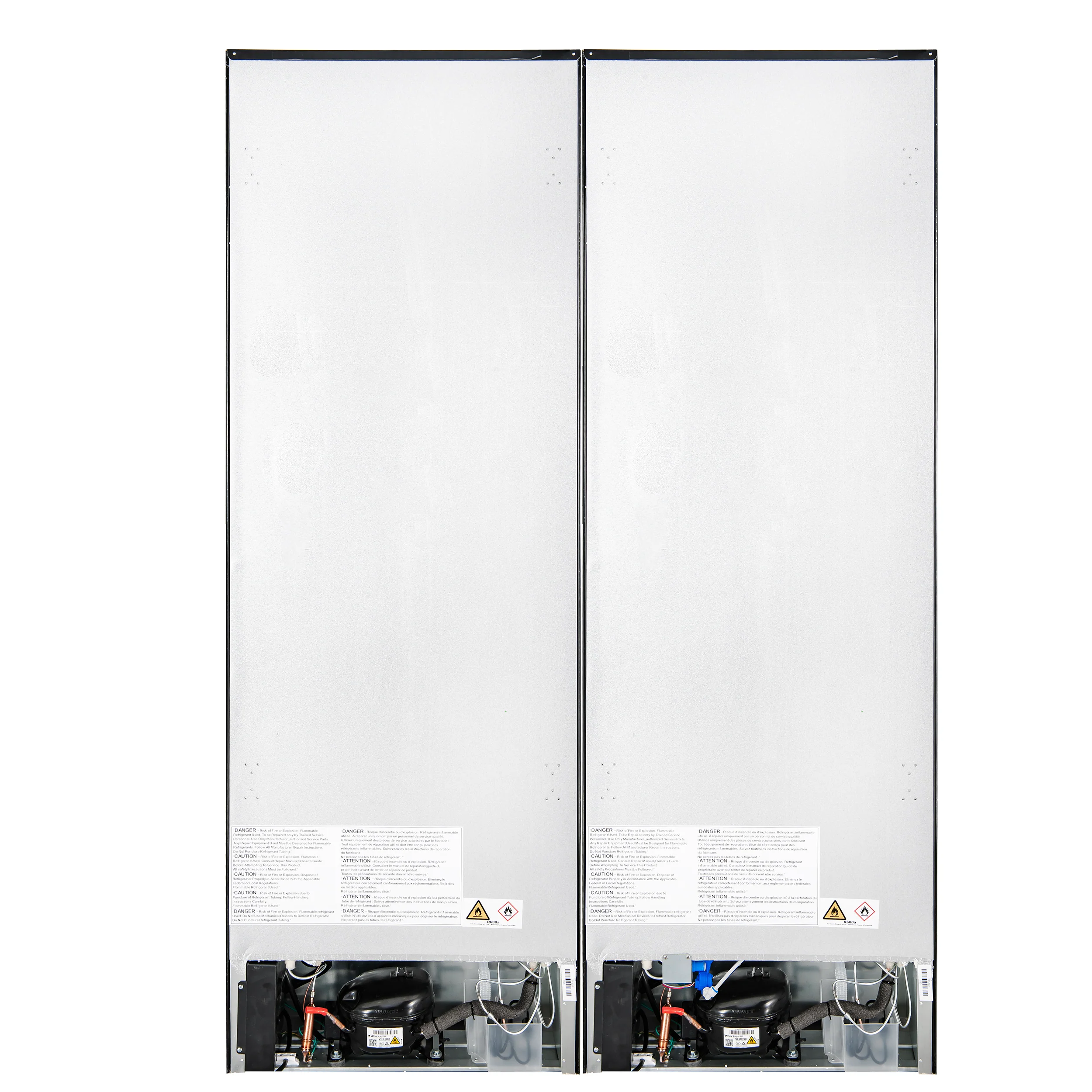 Custodia 48" Bottom Freezer combo, 20.6 cf., Ice Maker, Total No frost, Black, Antique Brass handles - Image 9