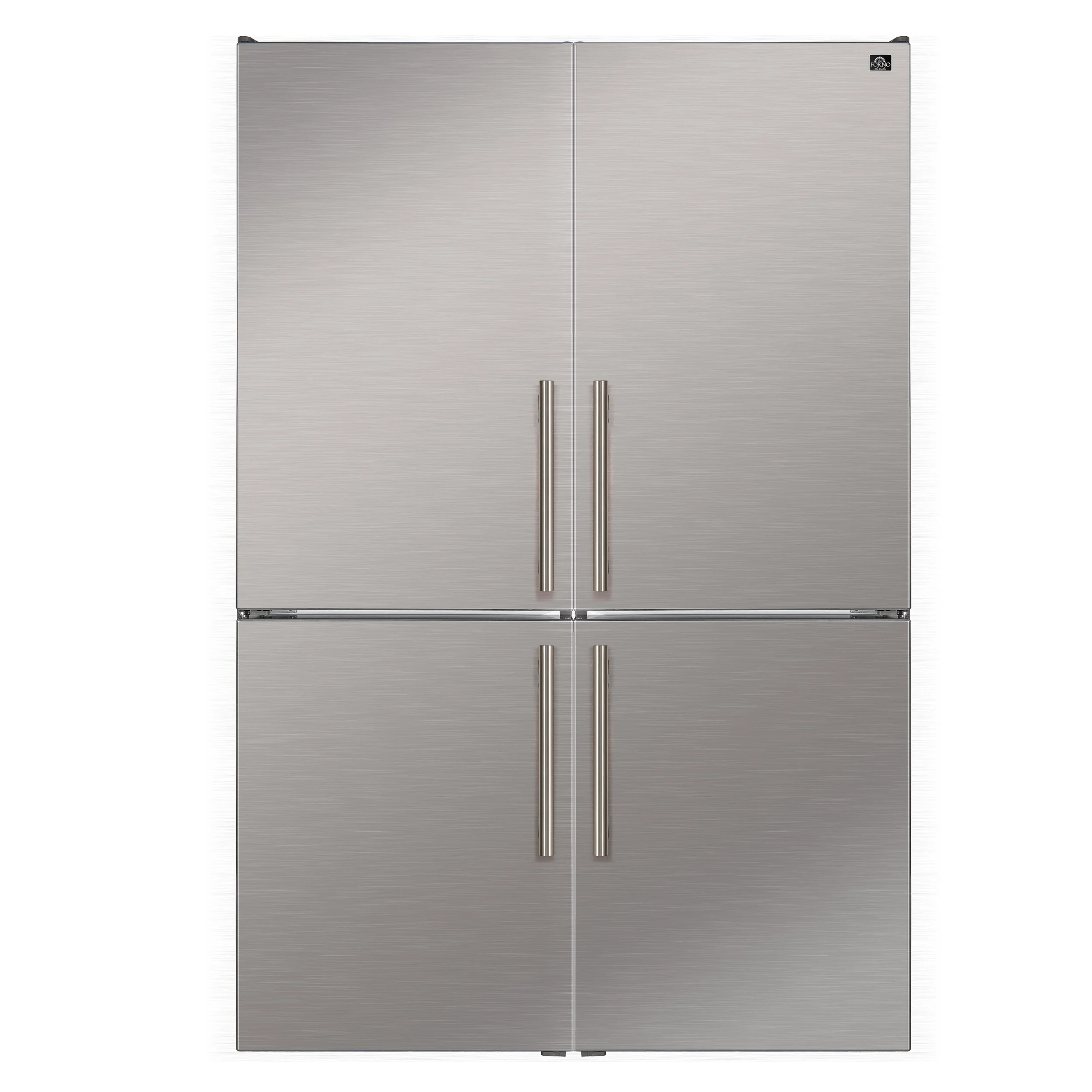Custodia 48" Bottom Freezer combo, 20.6 cf., Ice Maker, Total No frost, Stainless Steel handles