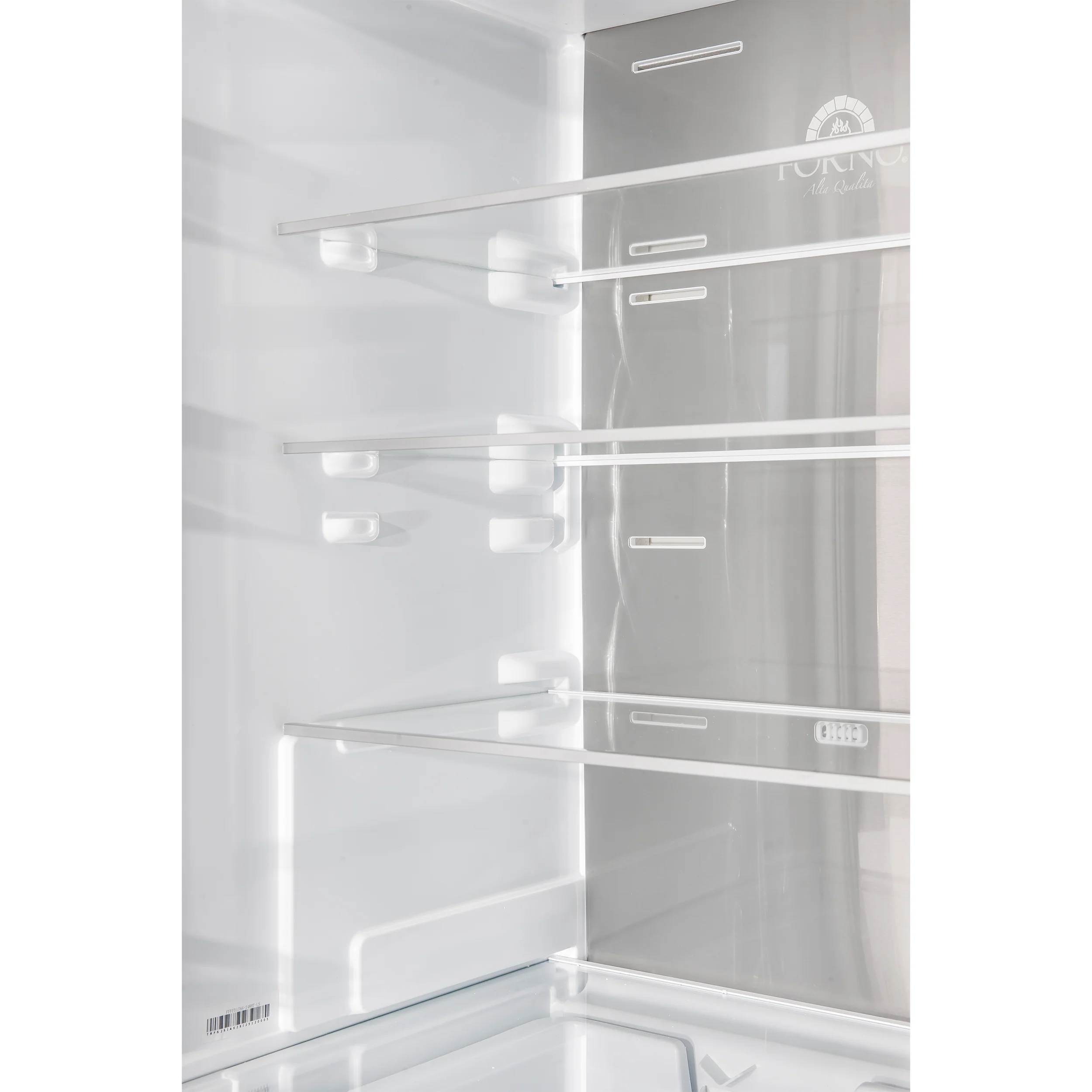 Custodia 24" Bottom Freezer, 10.3 cf., Left Swing, Ice Maker, Total No frost, White, Antique Brass handles - Image 6
