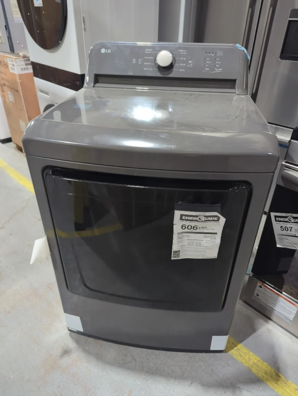 DLE6100M - DRYERS - LG - Electric - Chrome Shadow - Open Box - Image 2