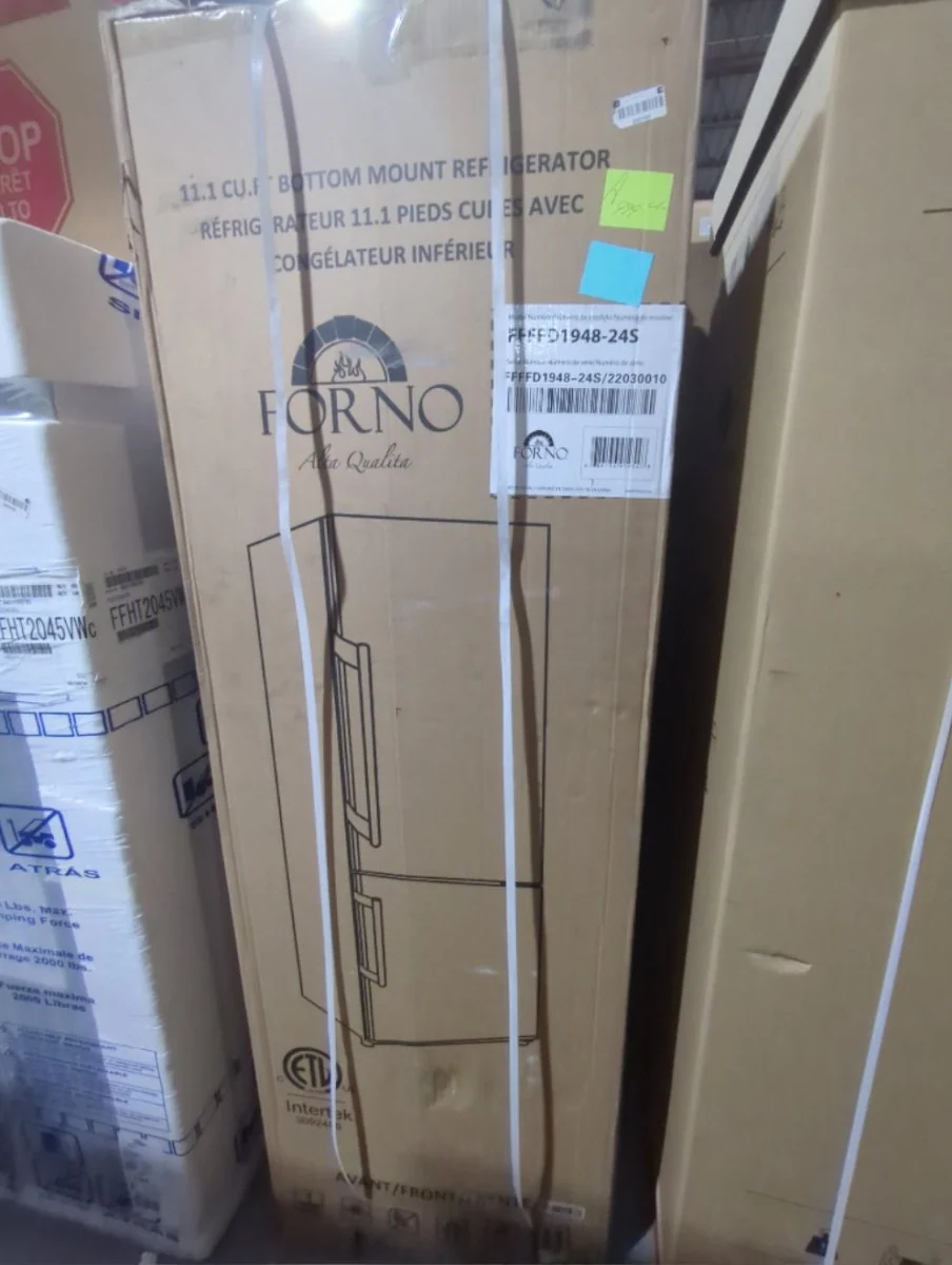 FFFFD1948-24S - REFRIGERATORS - Forno - Bottom Freezer - Stainless Steel - Open Box - Image 3