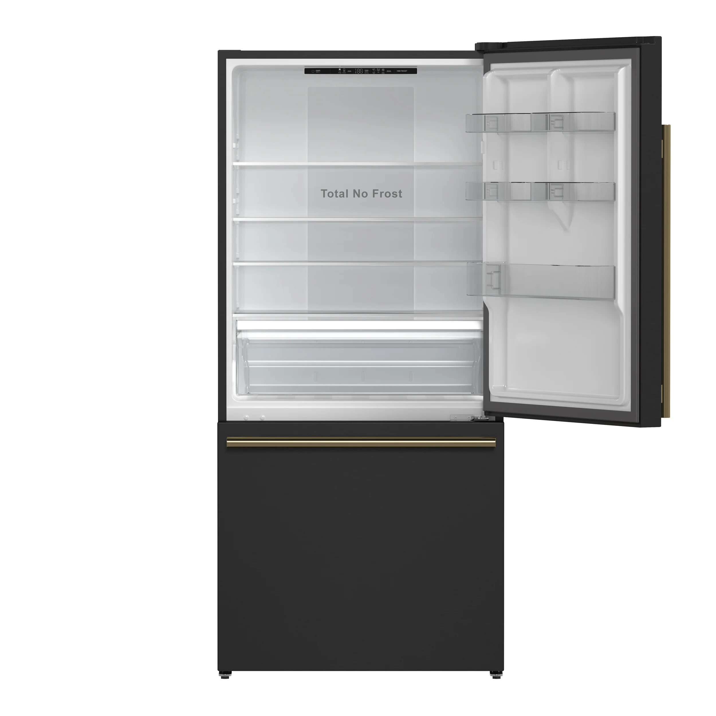 Forno Milano Espresso 31-Inch Bottom Freezer Refrigerator, Black, 17.2 cu.ft Capacity, Energy Efficient - Image 3