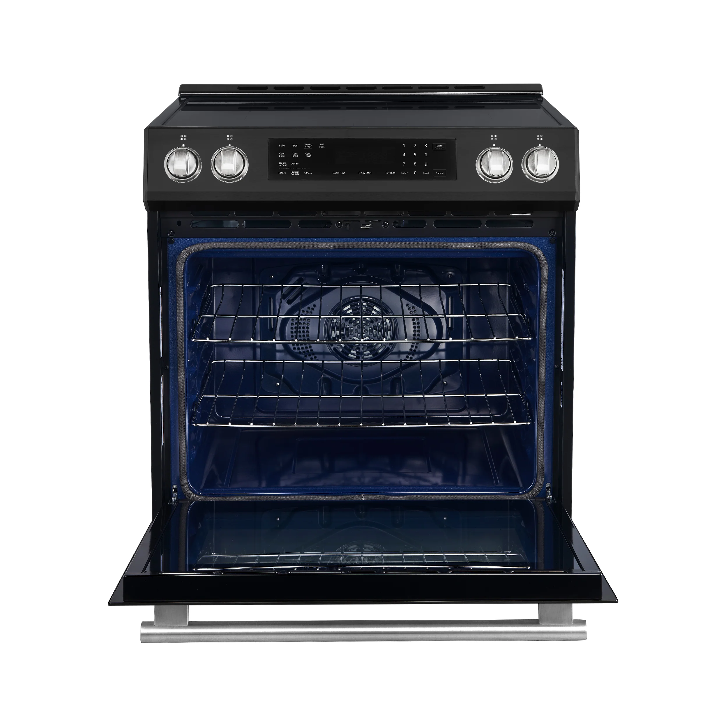 Forno Donatello Espresso 30-Inch Slide-In Black Induction Range, Convection Oven, 5 Cooking Zones, Touch Control Panel - Image 4