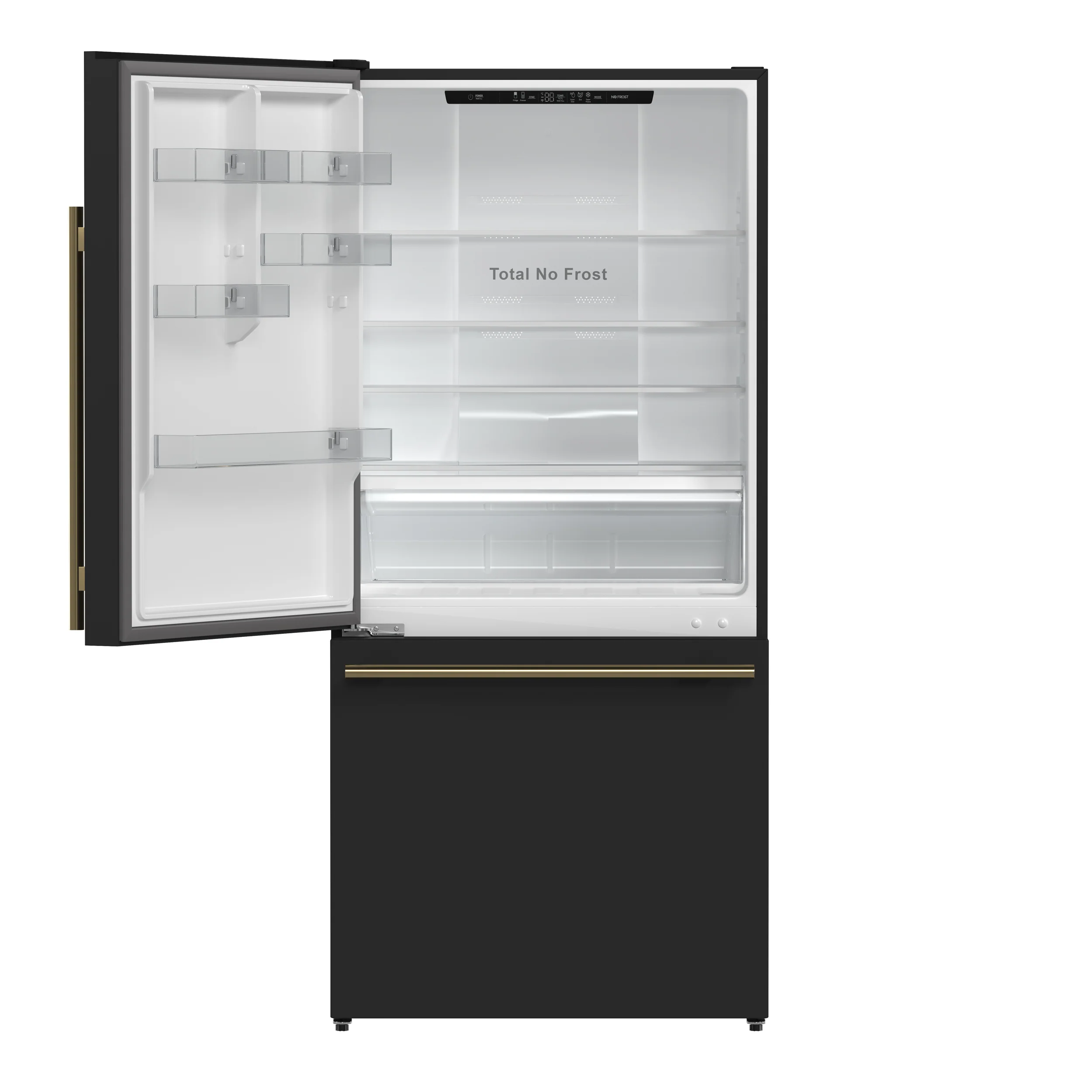 Forno Milano 2-Piece 62-Inch Freestanding Dual Bottom Freezer Refrigerator in Black – 34.4 cu.ft, Touch Control, Ice Maker - Image 10