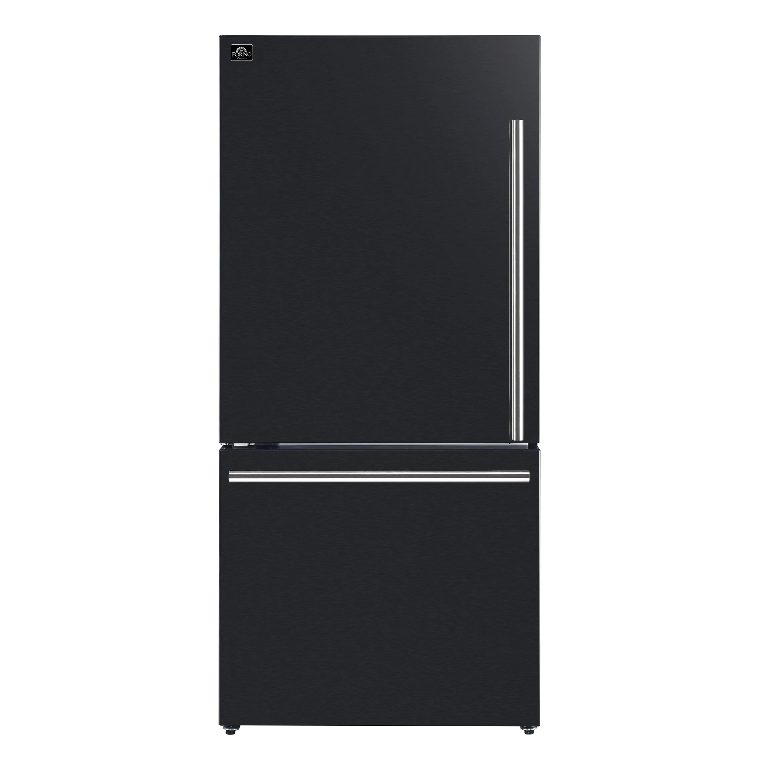 Forno Milano 2-Piece 62-Inch Freestanding Dual Bottom Freezer Refrigerator in Black – 34.4 cu.ft, Touch Control, Ice Maker - Image 3