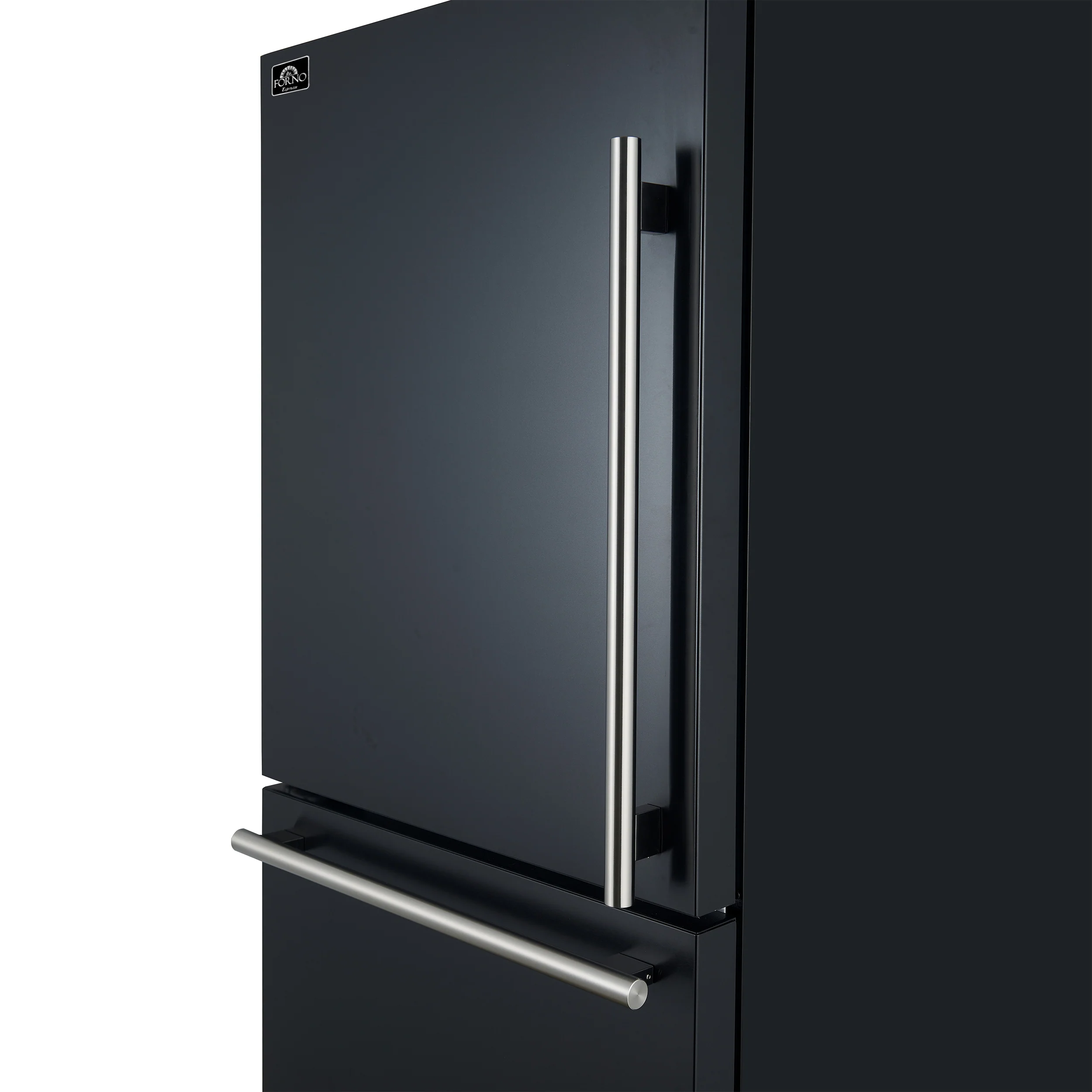 Forno Milano 2-Piece 62-Inch Freestanding Dual Bottom Freezer Refrigerator in Black – 34.4 cu.ft, Touch Control, Ice Maker - Image 8