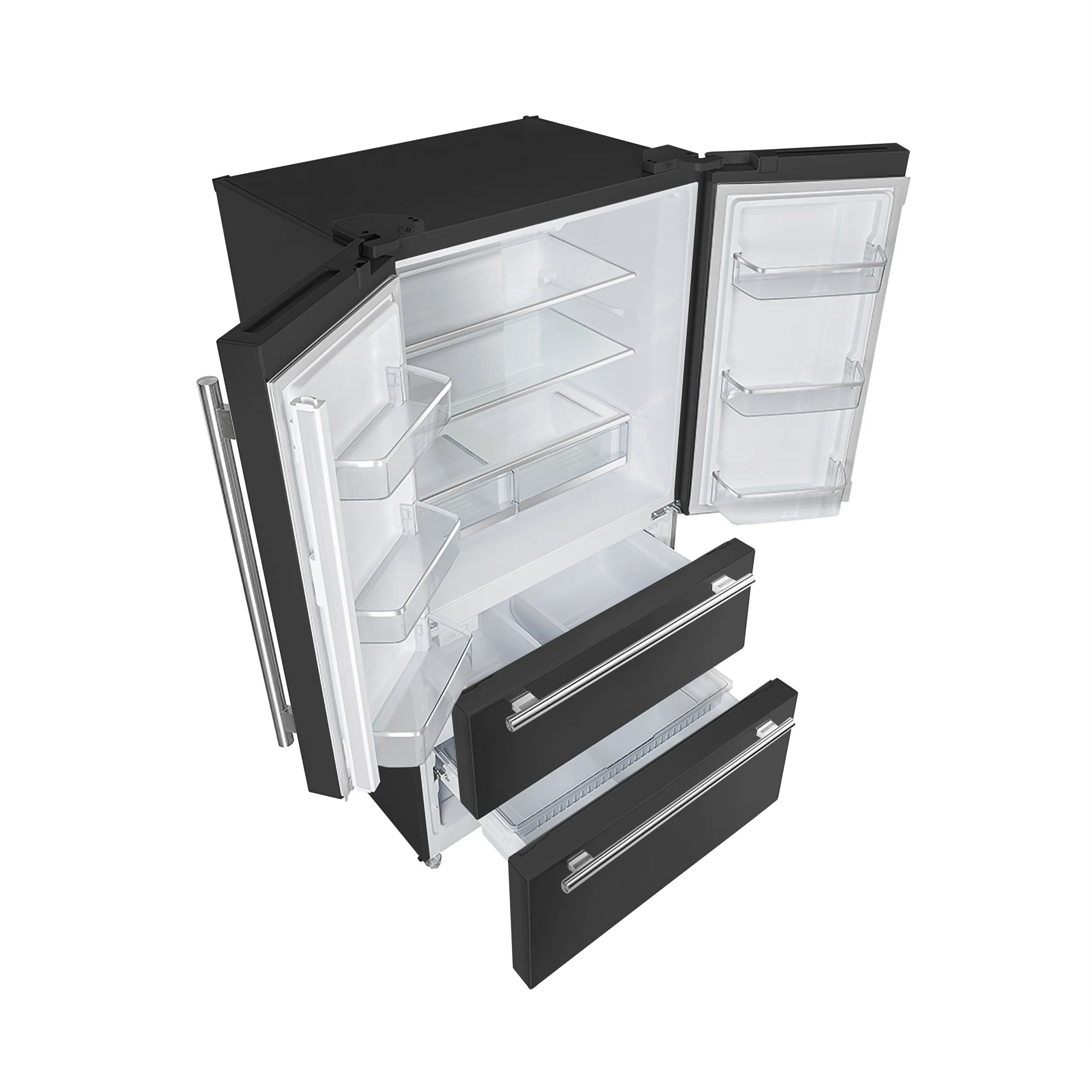 FORNO 2-Piece Black Kitchen Bundle - 30" Induction Range and 36" Bottom Freezer Refrigerator - Image 11