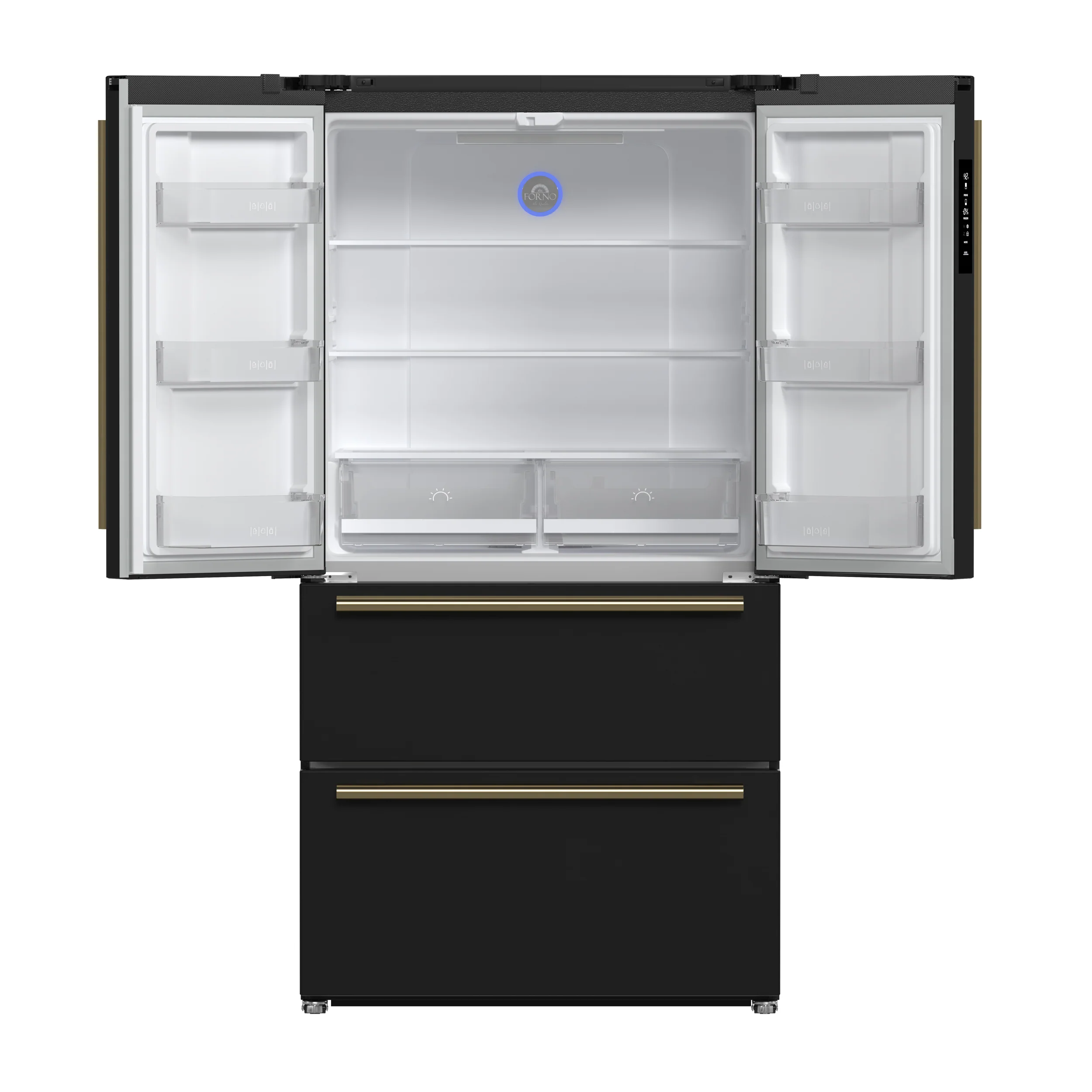 FORNO 2-Piece Black Kitchen Bundle - 30" Induction Range and 36" Bottom Freezer Refrigerator - Image 13