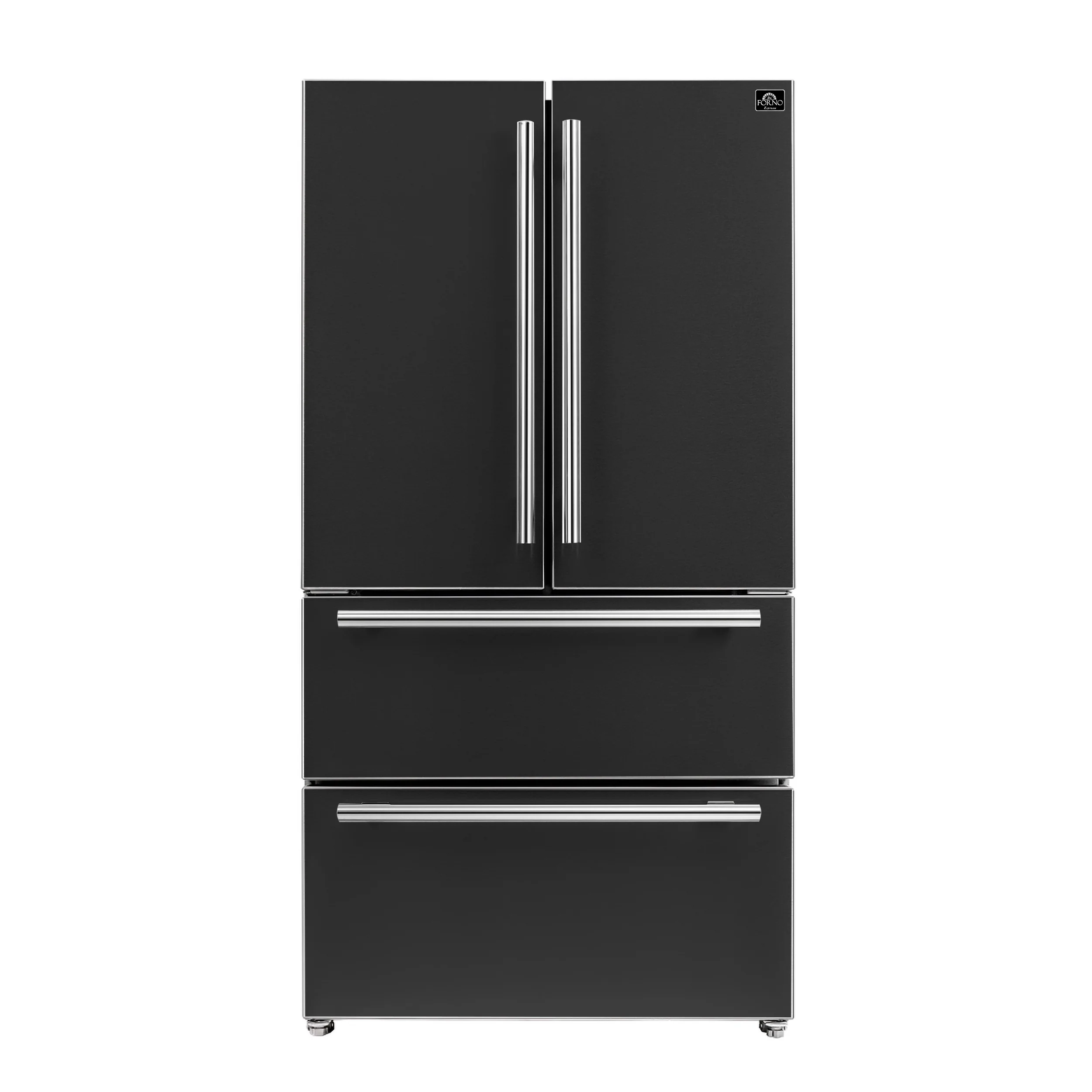 FORNO 2-Piece Black Kitchen Bundle - 30" Induction Range and 36" Bottom Freezer Refrigerator - Image 3