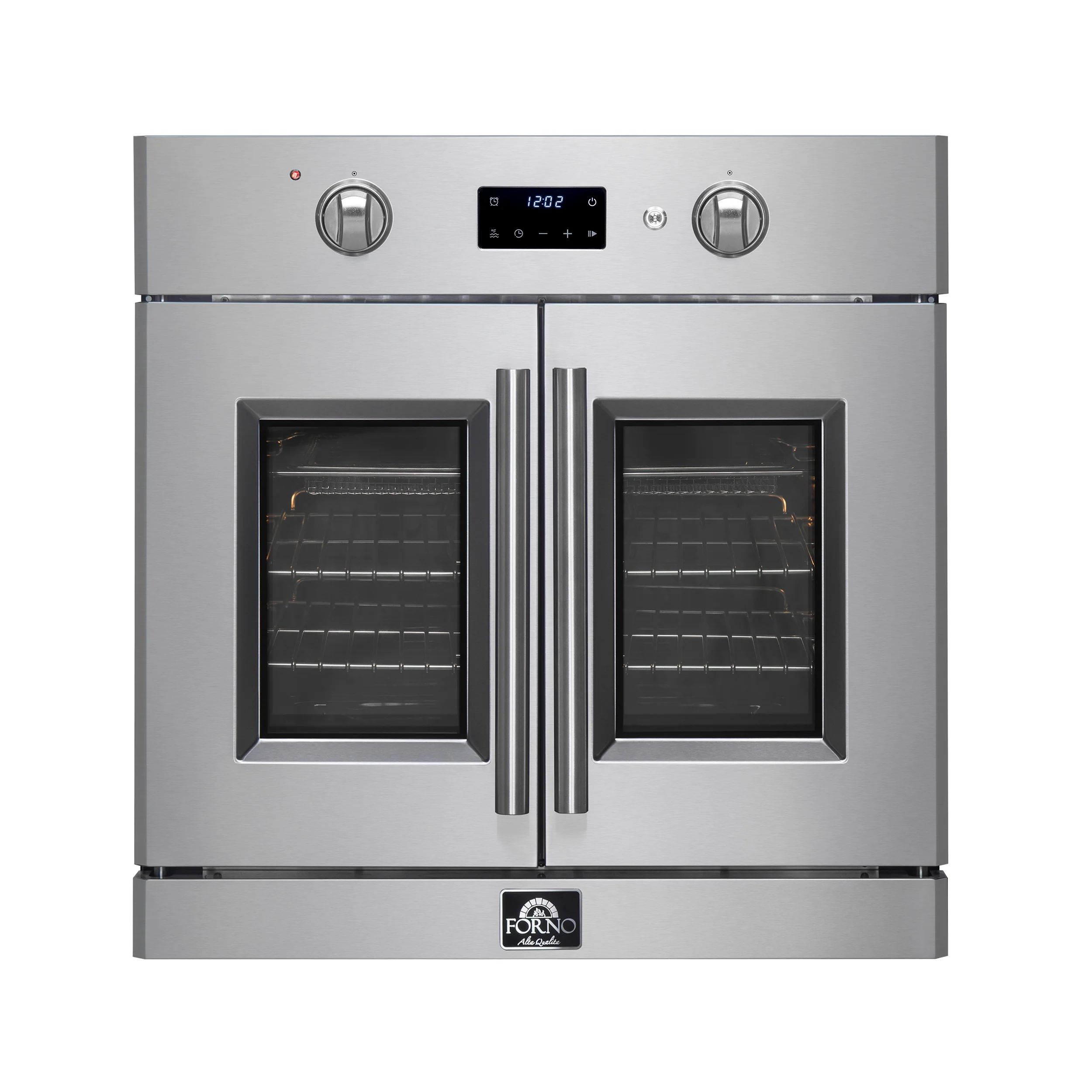 FORNO 2-Piece Kitchen Bundle - 30" Stainless Steel Single Wall (1333-30) Oven, 30" Stainless Steel Microwave (3093-30) - Image 2
