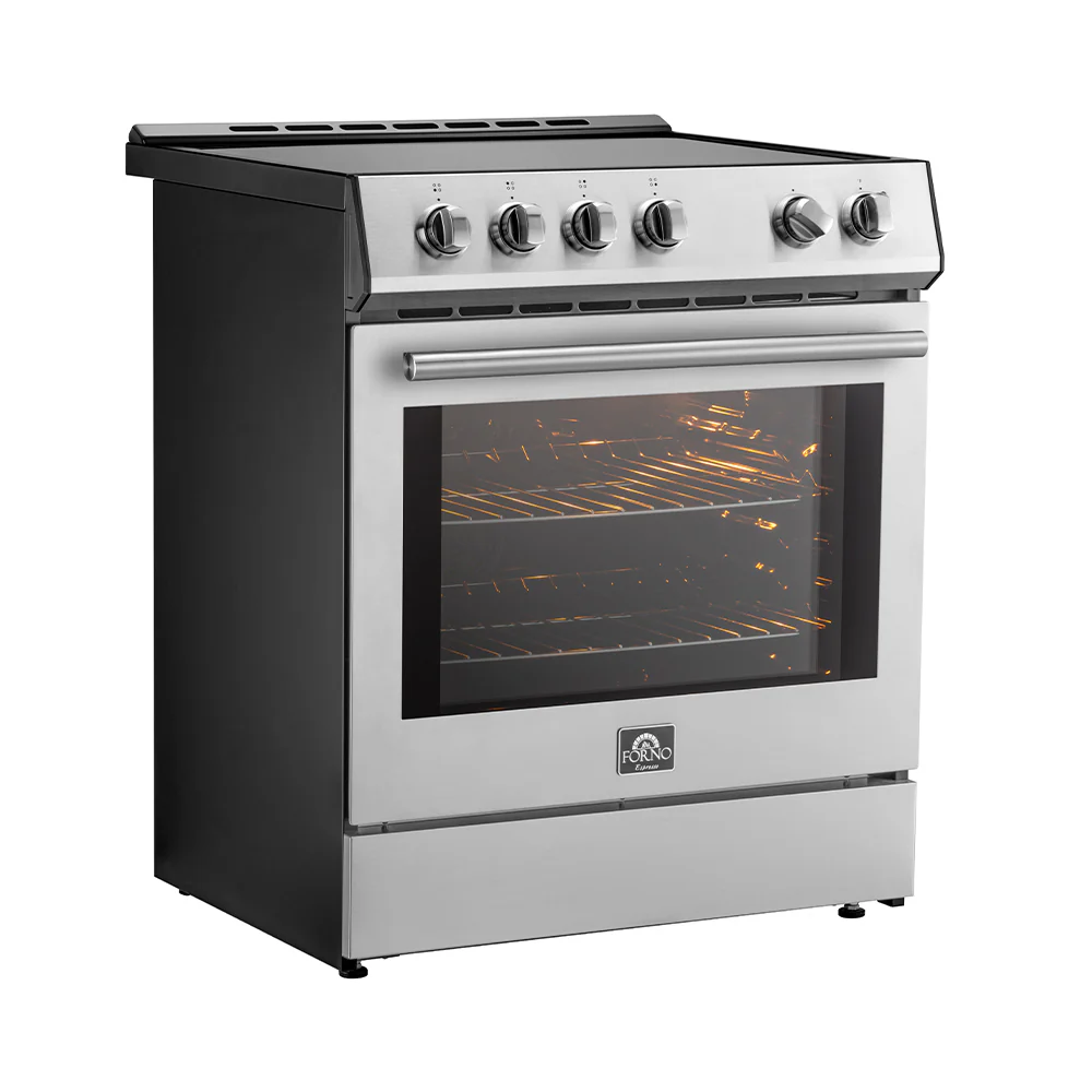 FORNO 2-Piece SS Kitchen Bundle - 30" Induction Range and 31" Bottom Freezer Refrigerator - Image 15