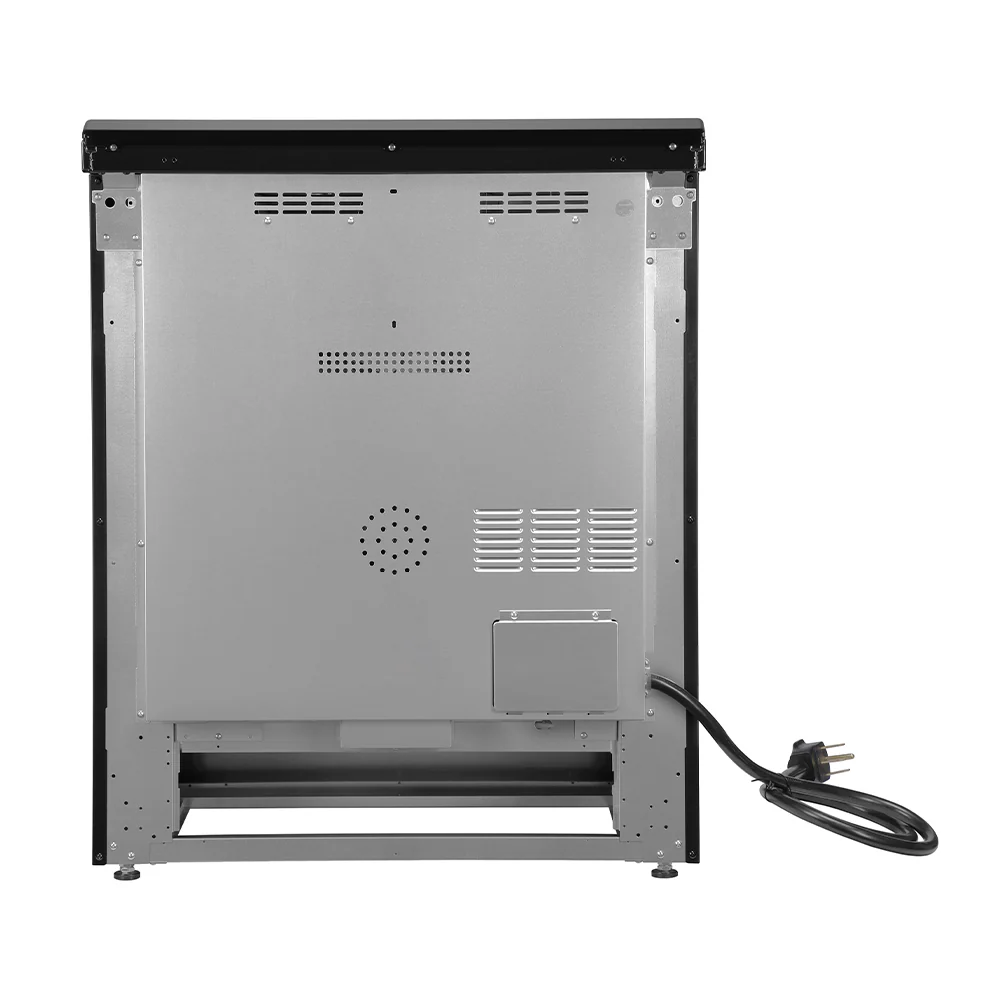 Forno Leonardo Espresso 30-Inch Slide-In Black Induction Range, Convection Oven, 5 Cooking Zones, Touch Control Panel - Image 5