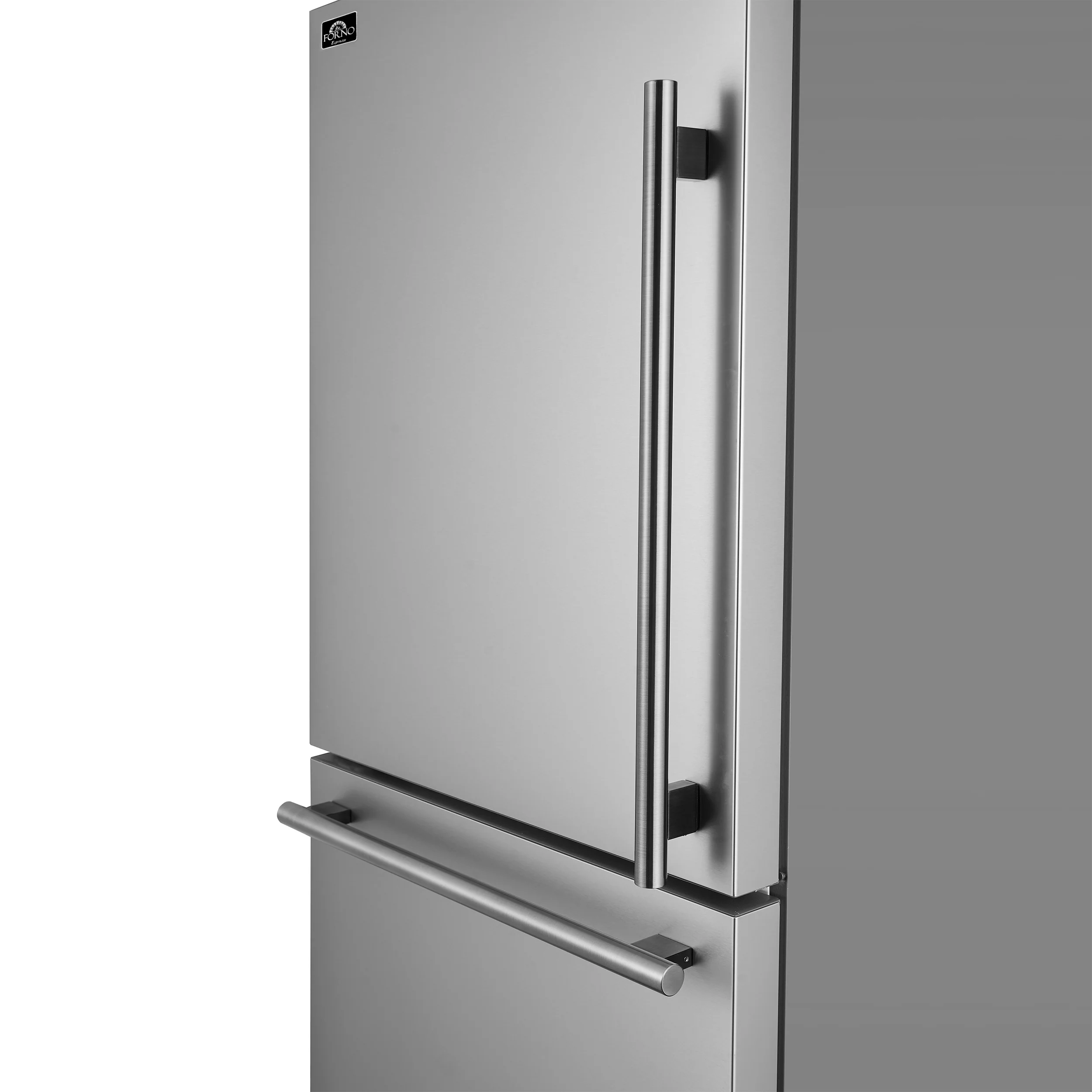 Forno Milano 2-Piece 62-Inch Freestanding Dual Bottom Freezer Refrigerator, Stainless Steel – 34.4 cu.ft, Touch Control, Ice Maker - Image 8