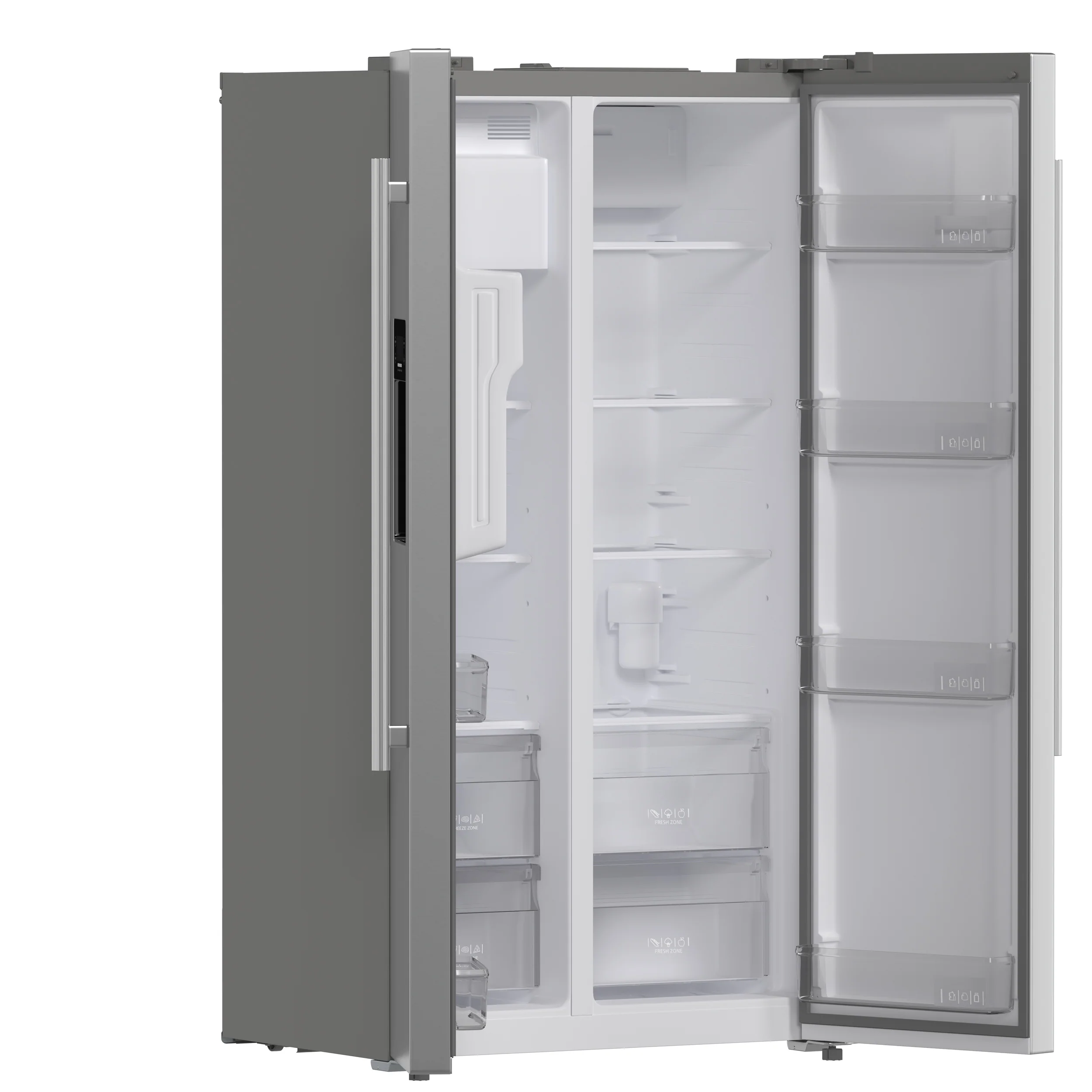 Forno Salerno 36-Inch Side-by-Side Stainless Steel Refrigerator, 20 cu.ft, ENERGY STAR Certified - Image 4