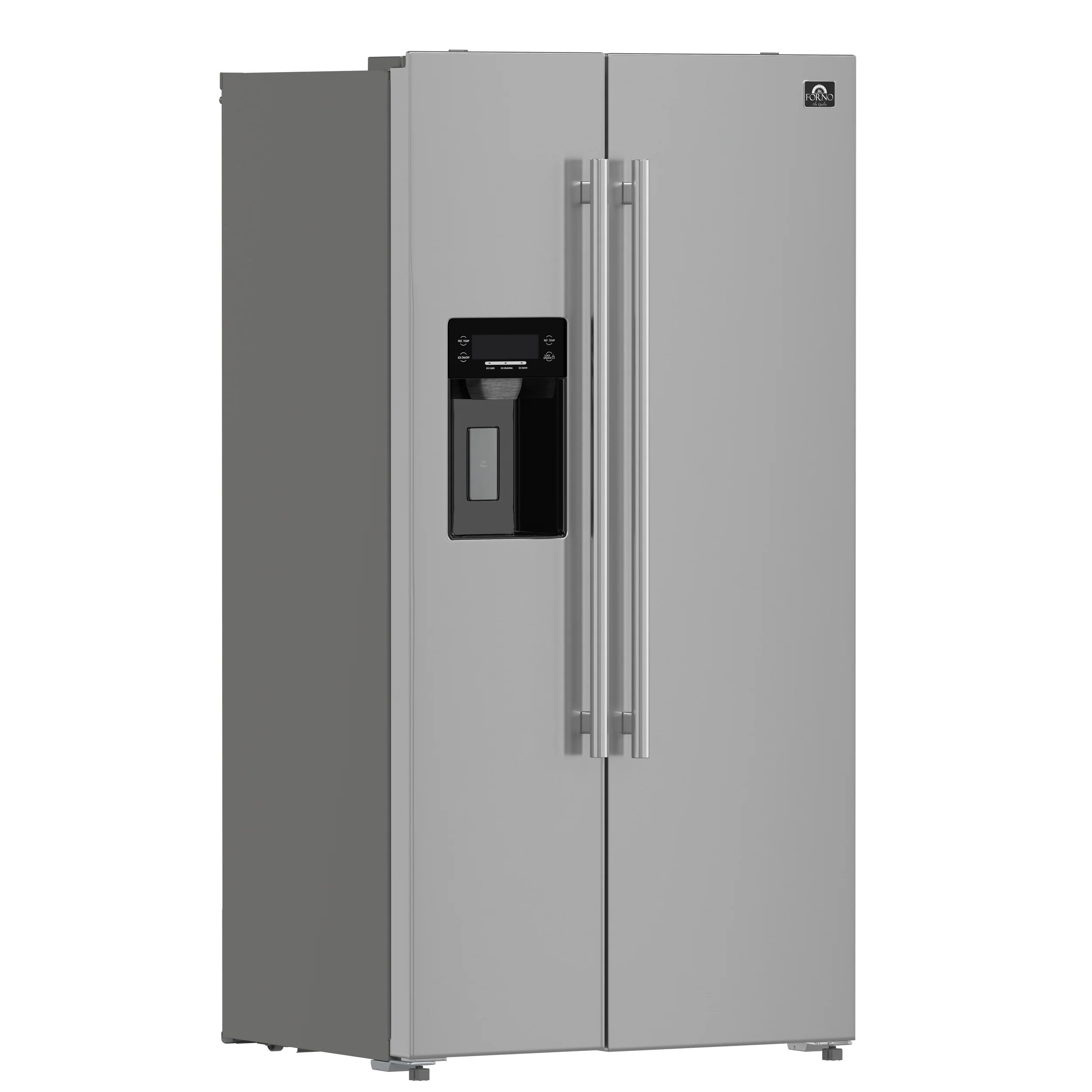 Forno Salerno 36-Inch Side-by-Side Stainless Steel Refrigerator, 20 cu.ft, ENERGY STAR Certified - Image 3