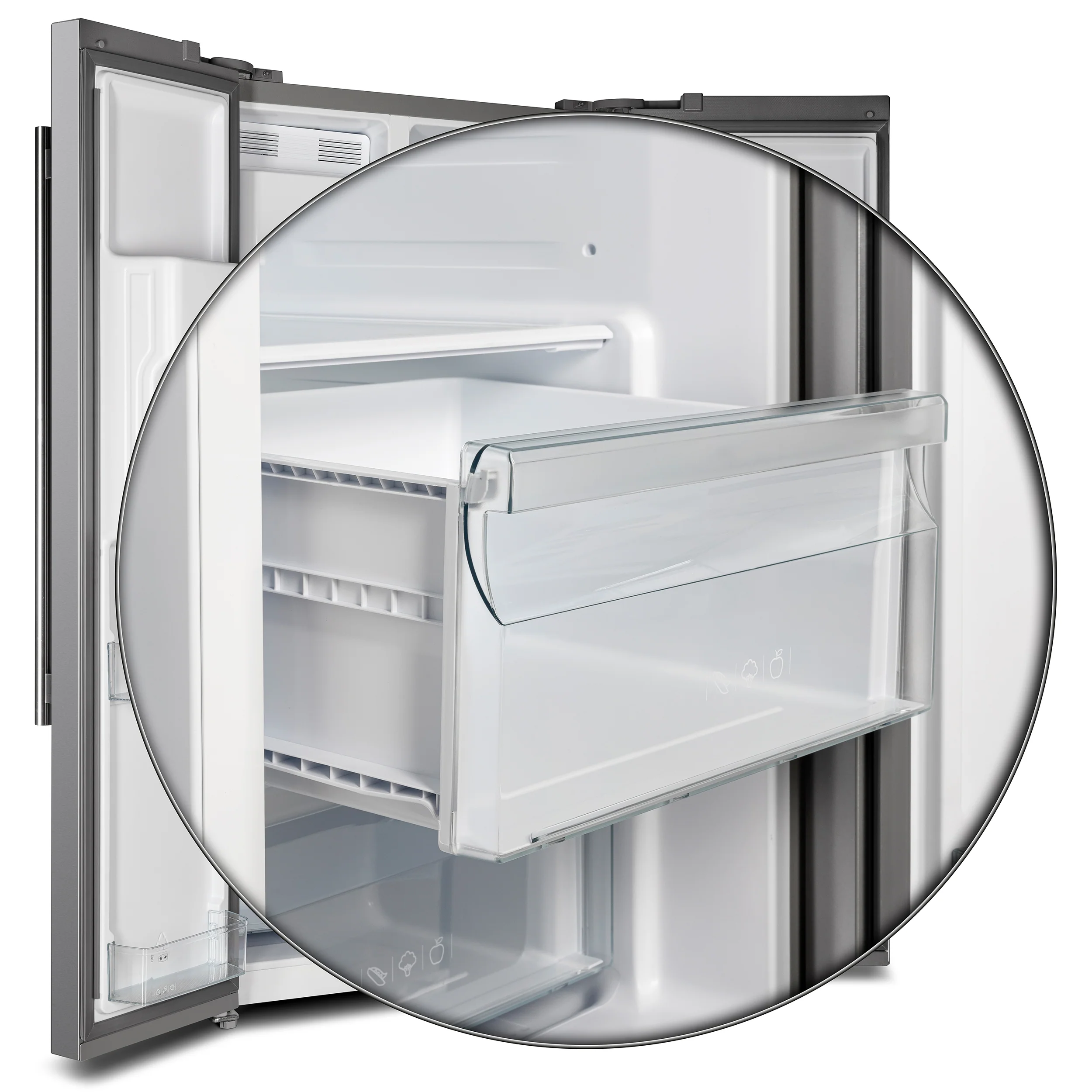Forno Salerno 36-Inch Side-by-Side Stainless Steel Refrigerator, 20 cu.ft, ENERGY STAR Certified - Image 10