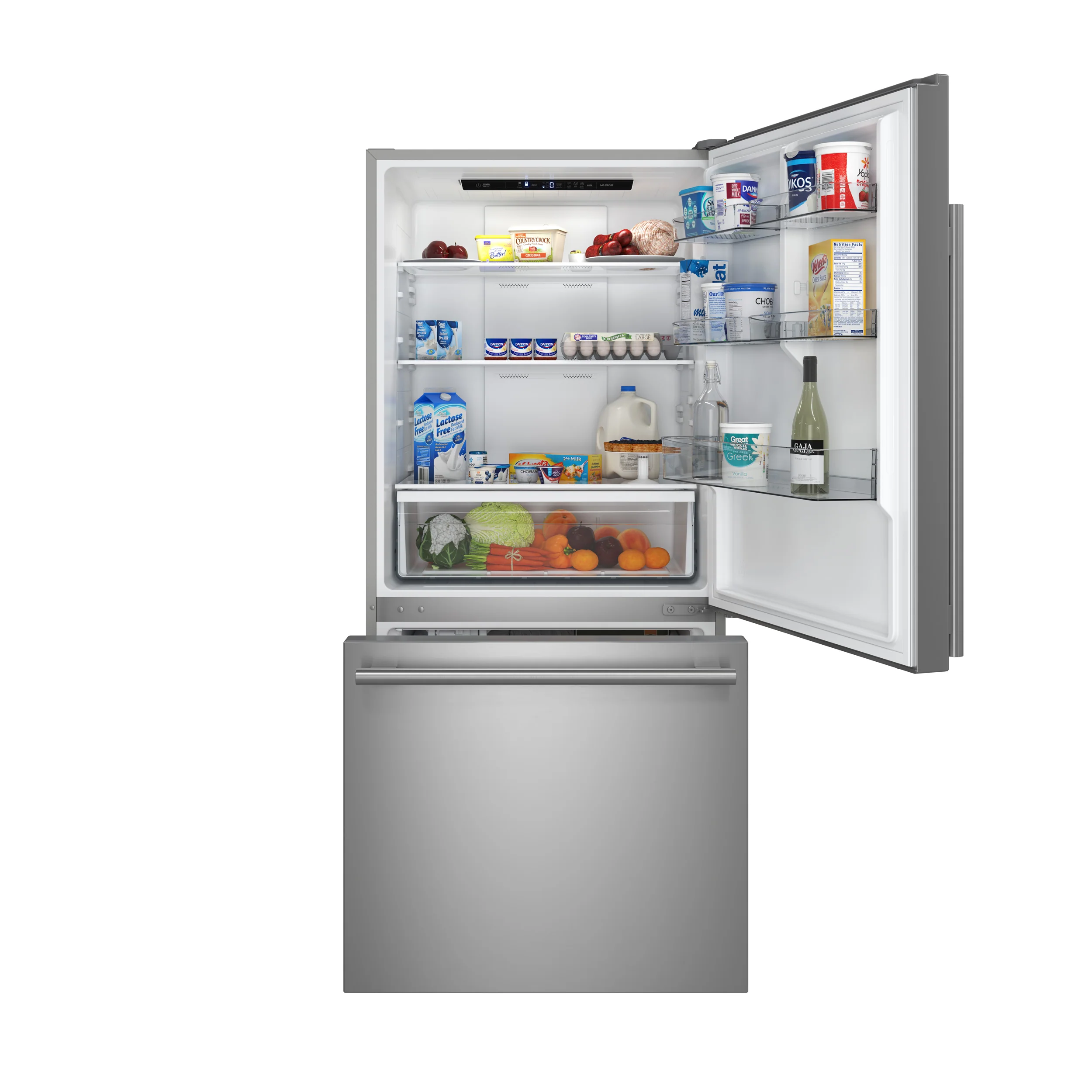 Forno Milano 2-Piece 62-Inch Freestanding Dual Bottom Freezer Refrigerator, Stainless Steel – 34.4 cu.ft, Touch Control, Ice Maker - Image 17