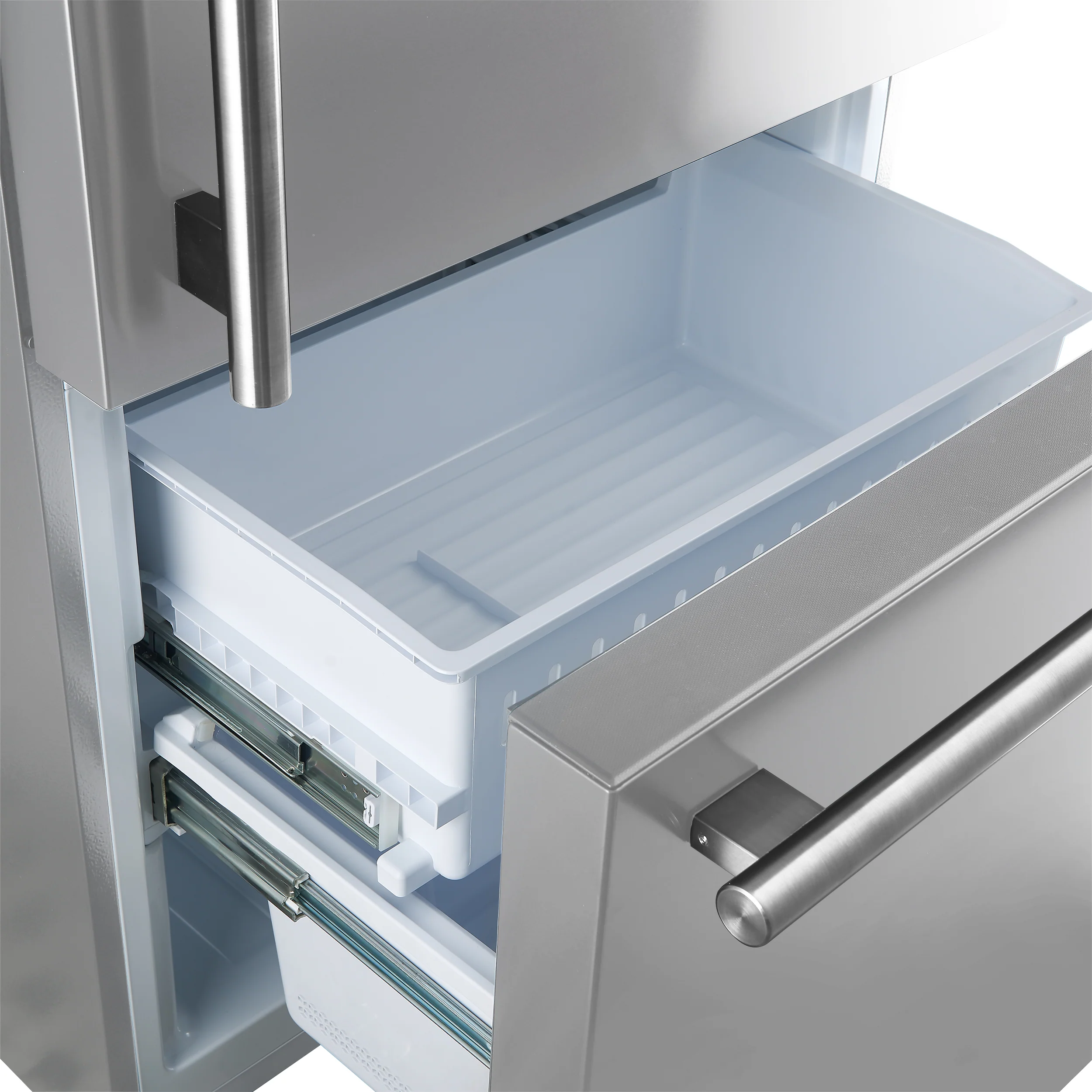 Forno Milano 2-Piece 62-Inch Freestanding Dual Bottom Freezer Refrigerator, Stainless Steel – 34.4 cu.ft, Touch Control, Ice Maker - Image 23