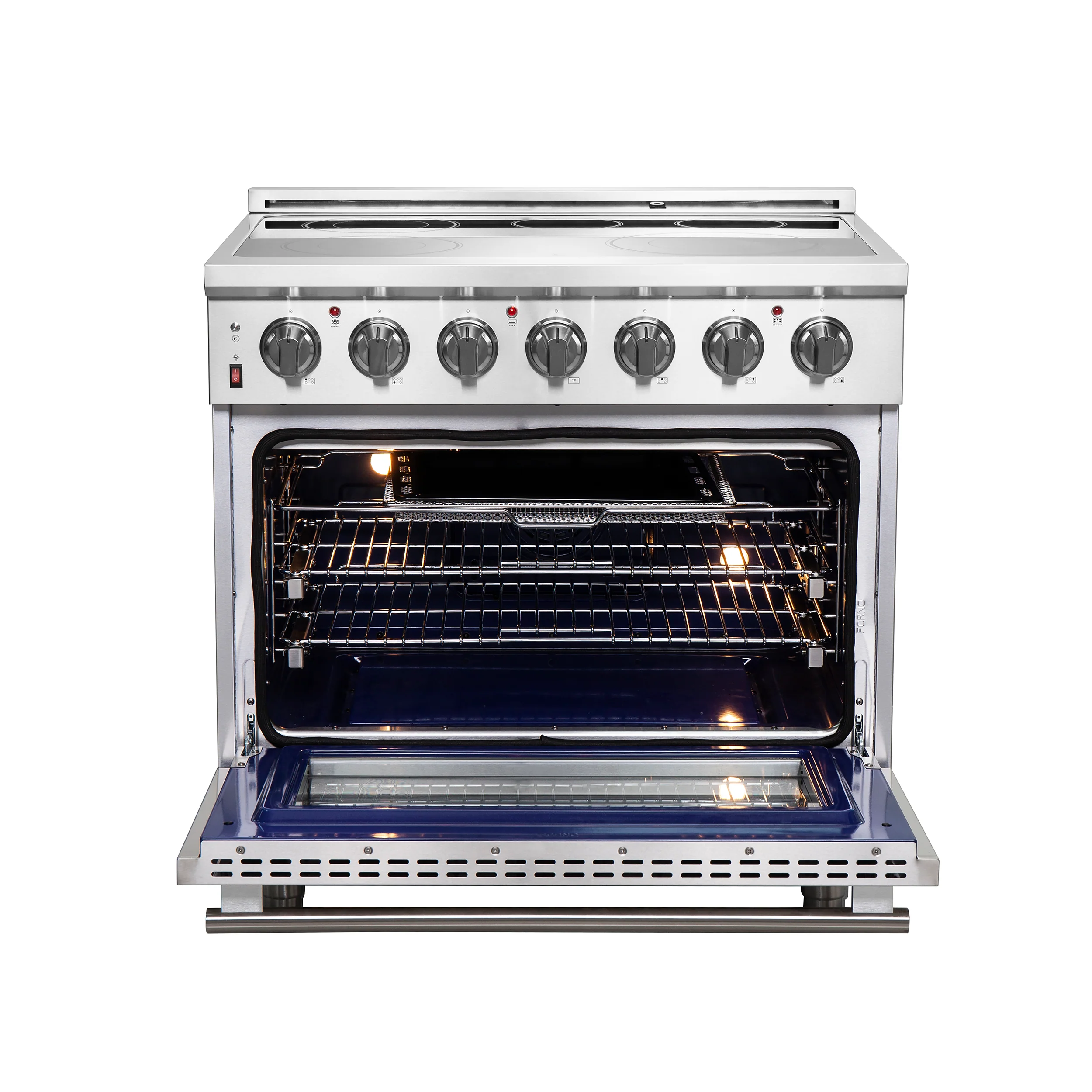 Forno Massimo 36-Inch Freestanding Chef Door Electric Range, True Convection Oven - Image 5