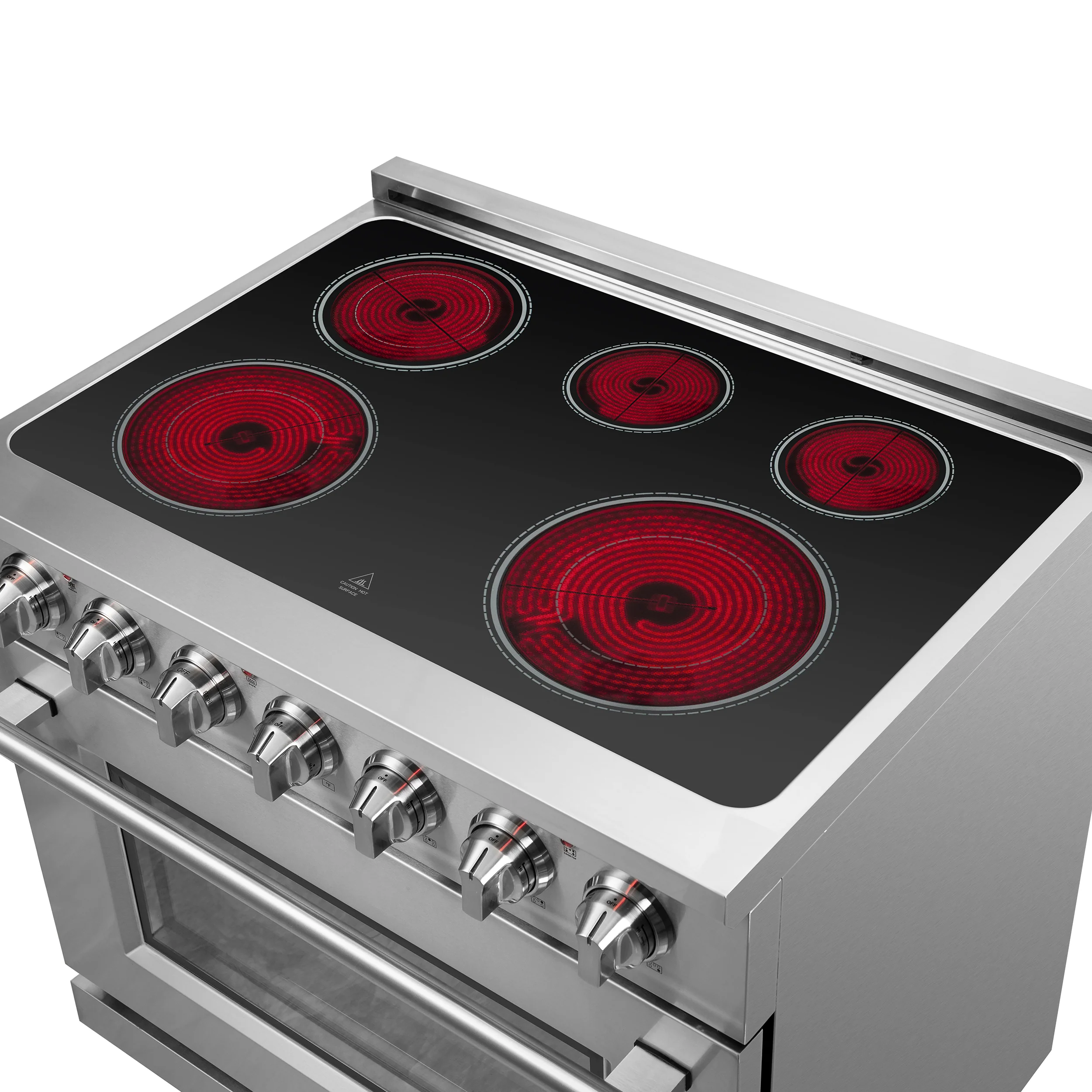 Forno Massimo 36-Inch Freestanding Chef Door Electric Range, True Convection Oven - Image 9