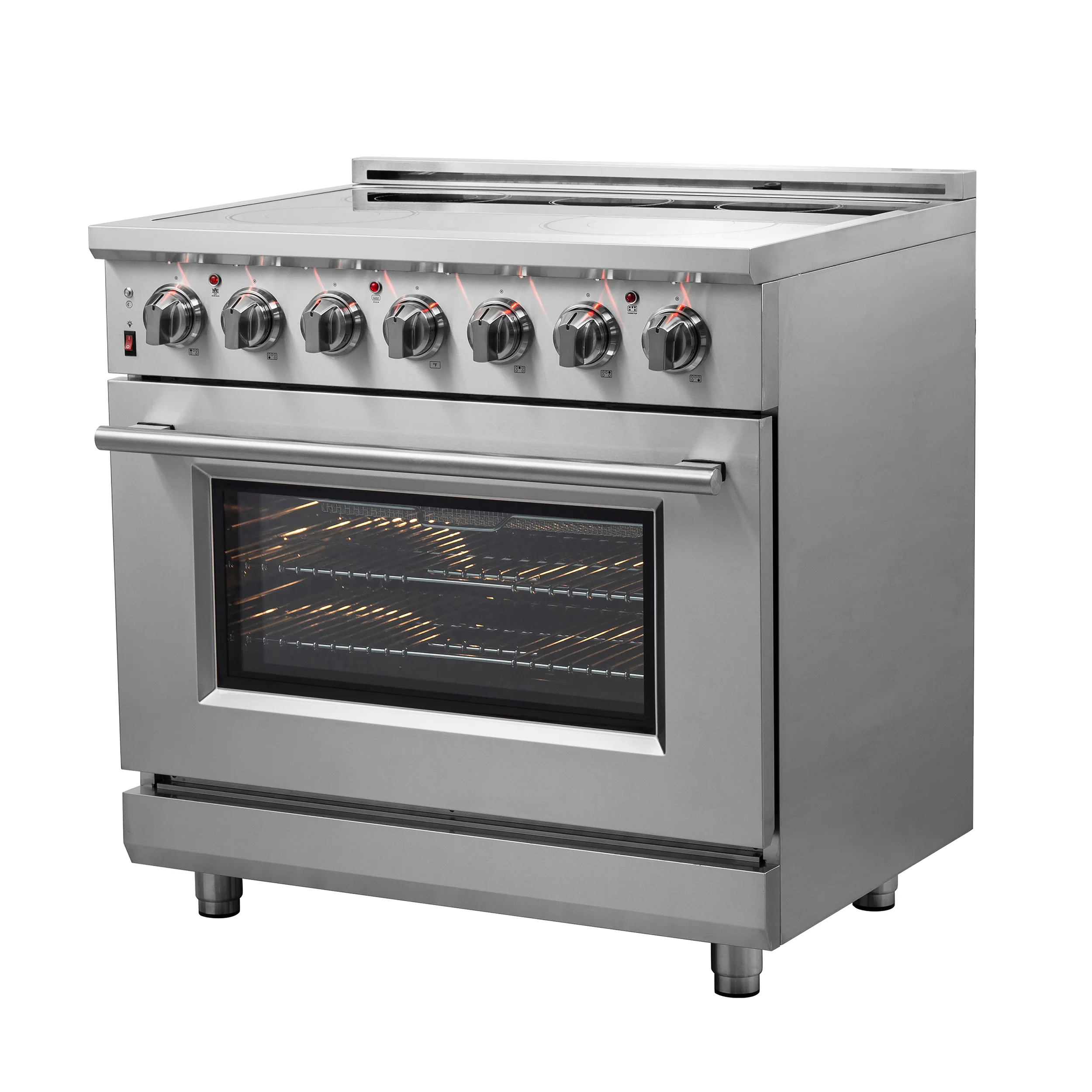 Forno Massimo 36-Inch Freestanding Chef Door Electric Range, True Convection Oven - Image 3
