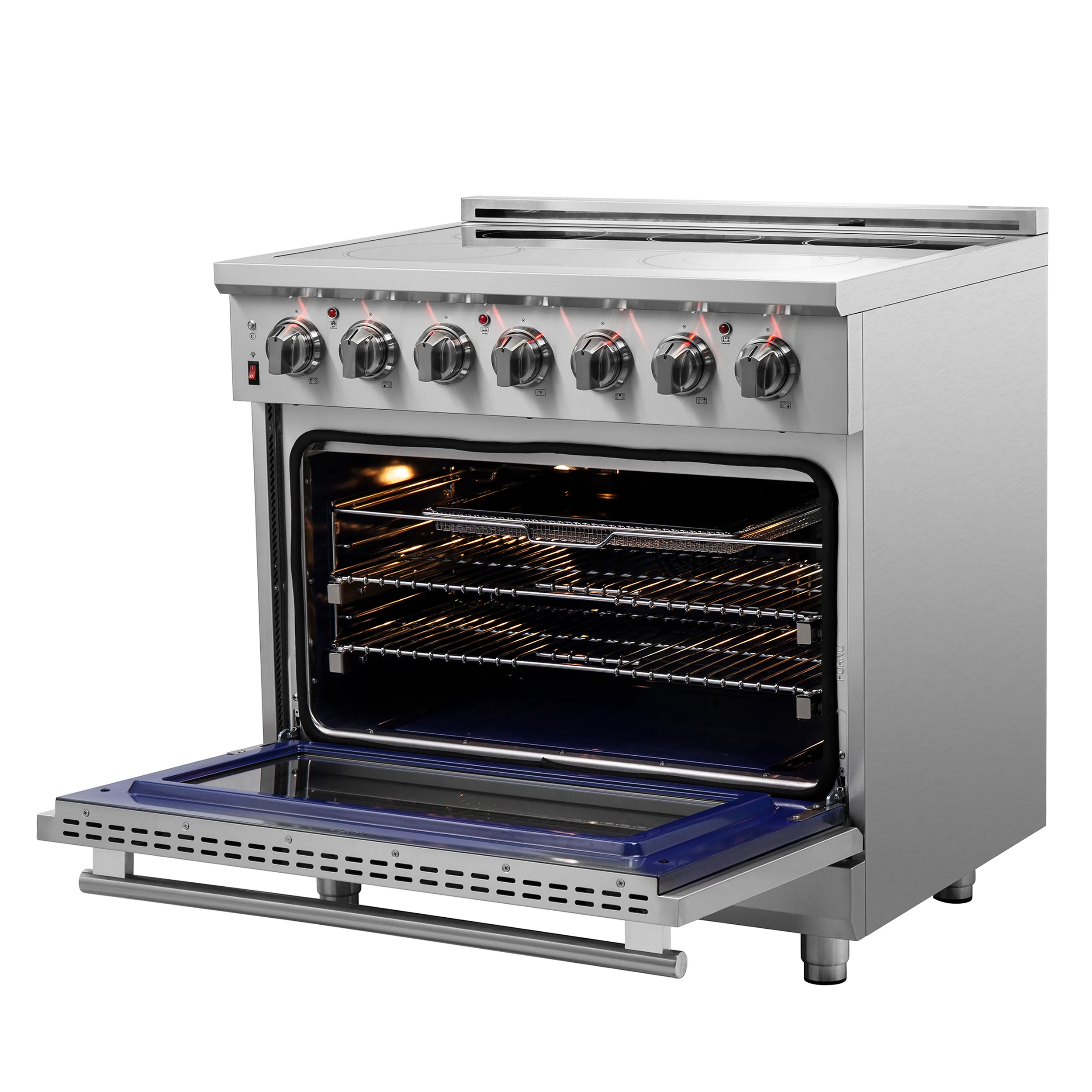 Forno Massimo 36-Inch Freestanding Chef Door Electric Range, True Convection Oven - Image 6