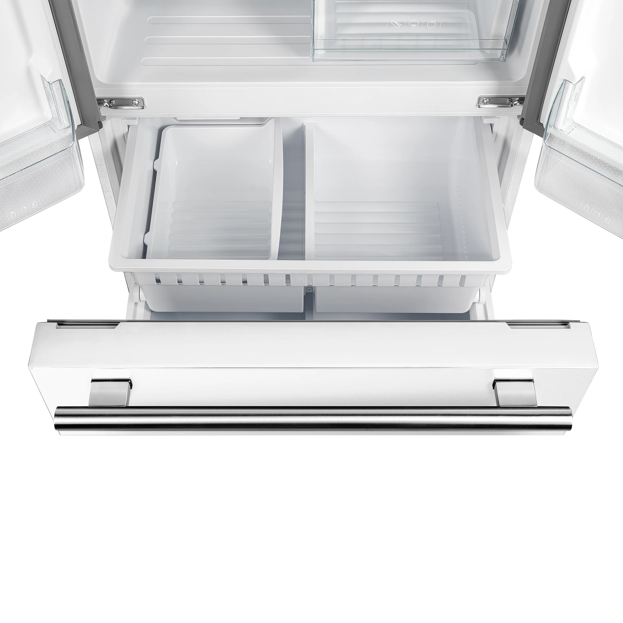 FORNO 2-Piece White Kitchen Bundle - 30" Induction Range and 31" Bottom Freezer Refrigerator - Image 8