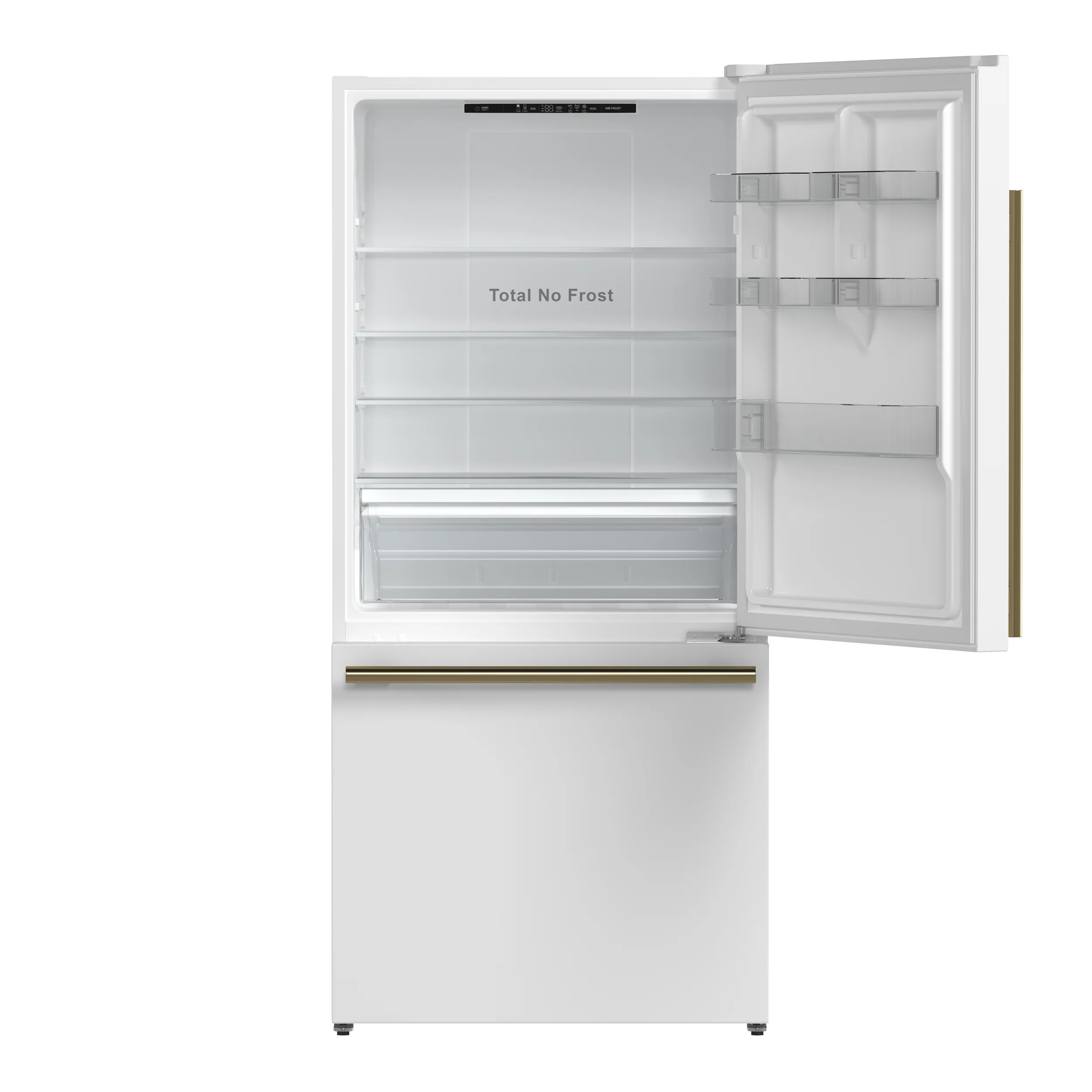 Forno Milano 2-Piece 62-Inch Freestanding Dual Bottom Freezer Refrigerator, White – 34.4 cu.ft, Touch Control, Ice Maker - Image 23