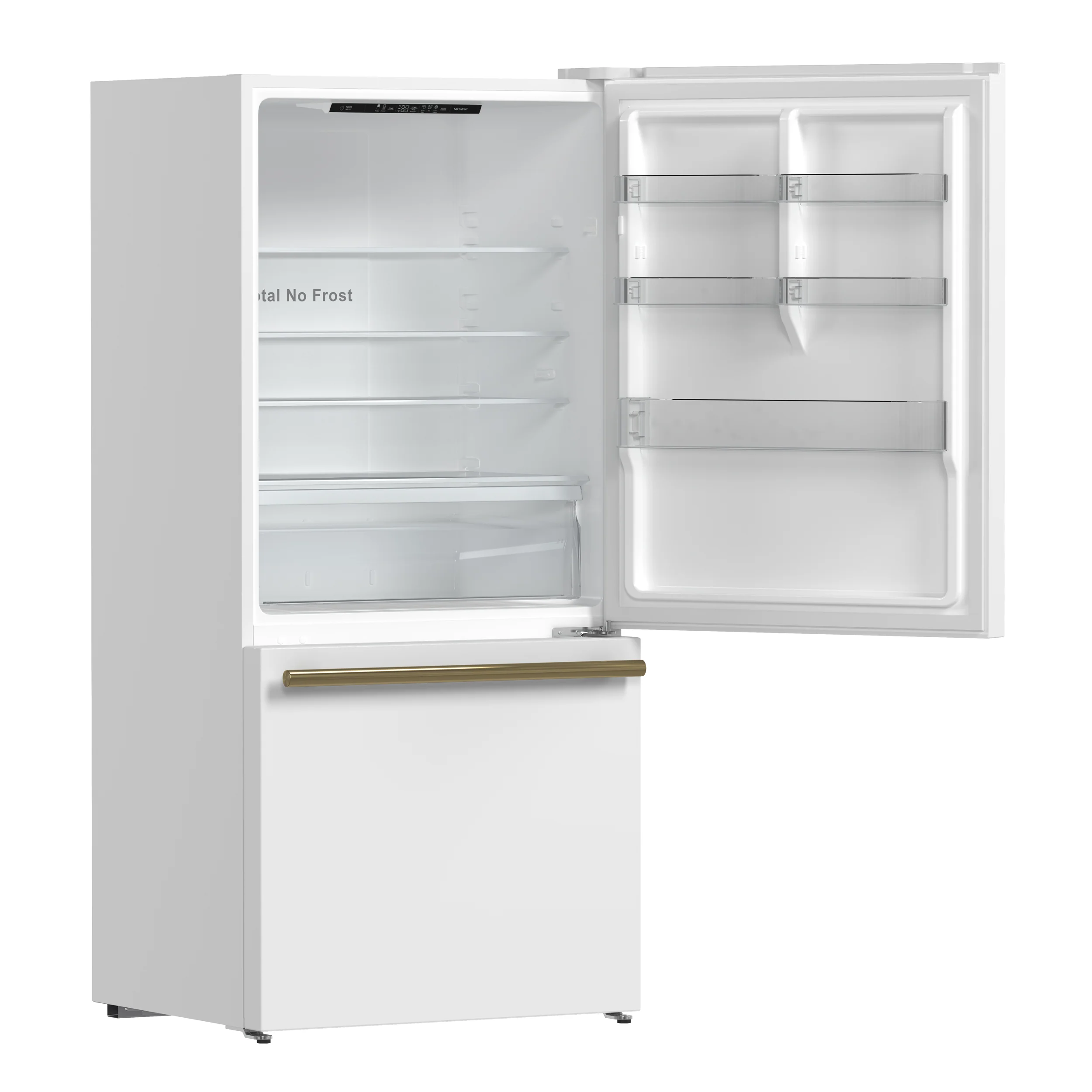 Forno Milano 2-Piece 62-Inch Freestanding Dual Bottom Freezer Refrigerator, White – 34.4 cu.ft, Touch Control, Ice Maker - Image 19