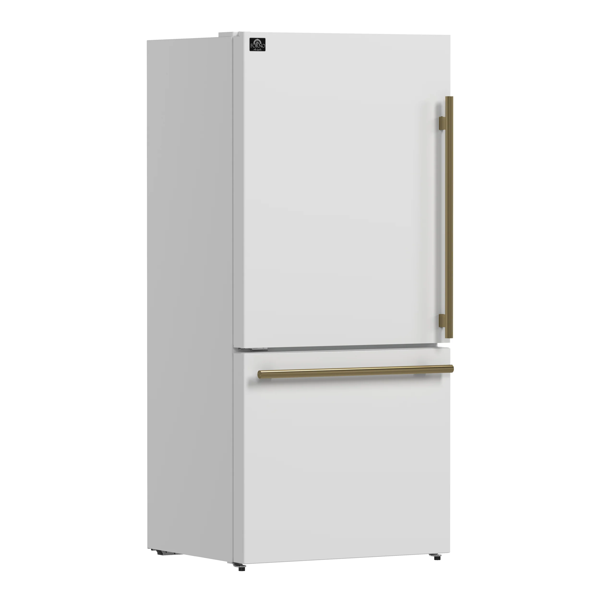 Forno Milano 2-Piece 62-Inch Freestanding Dual Bottom Freezer Refrigerator, White – 34.4 cu.ft, Touch Control, Ice Maker - Image 17