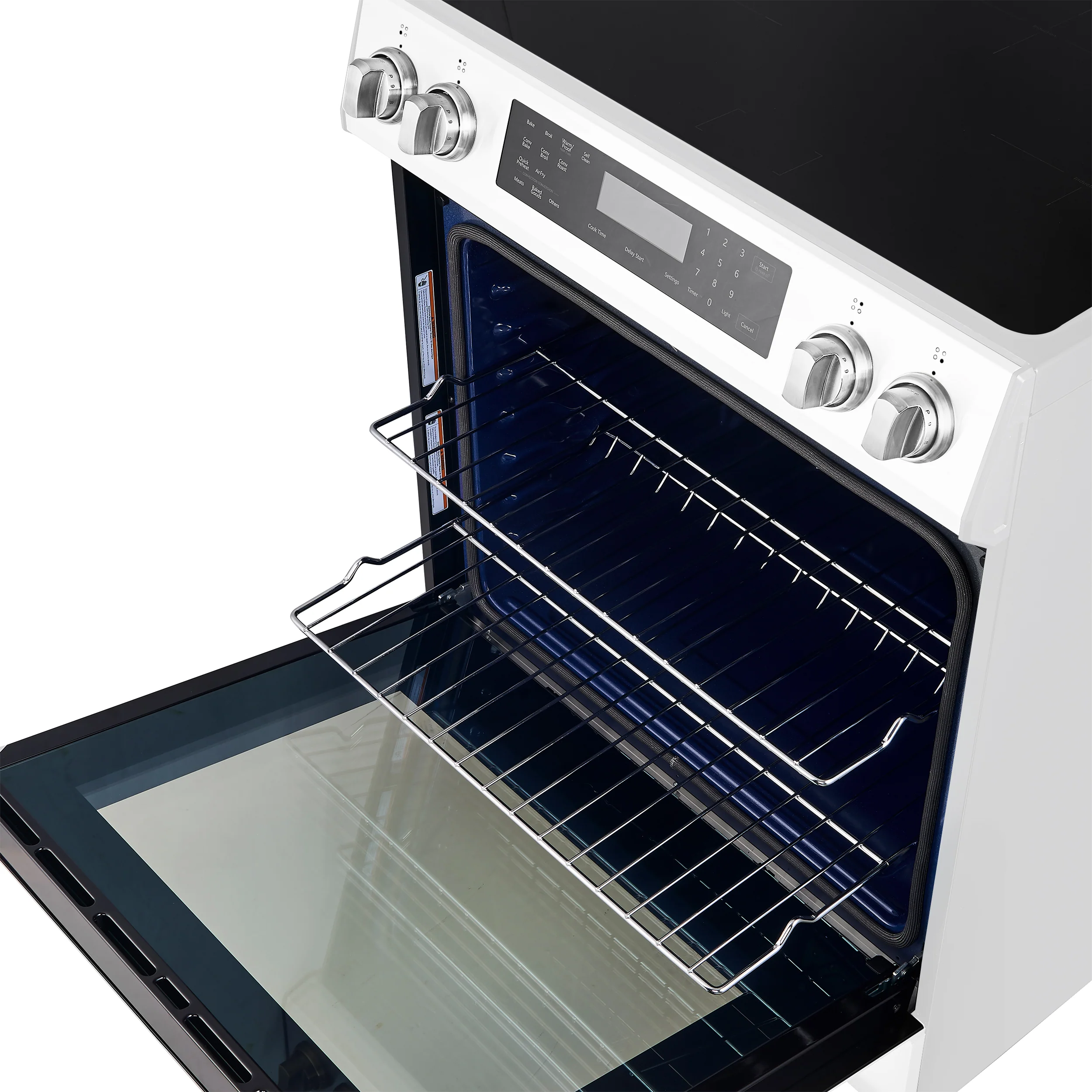 FORNO 2-Piece White Kitchen Bundle - 30" Induction Range and 31" Bottom Freezer Refrigerator - Image 19