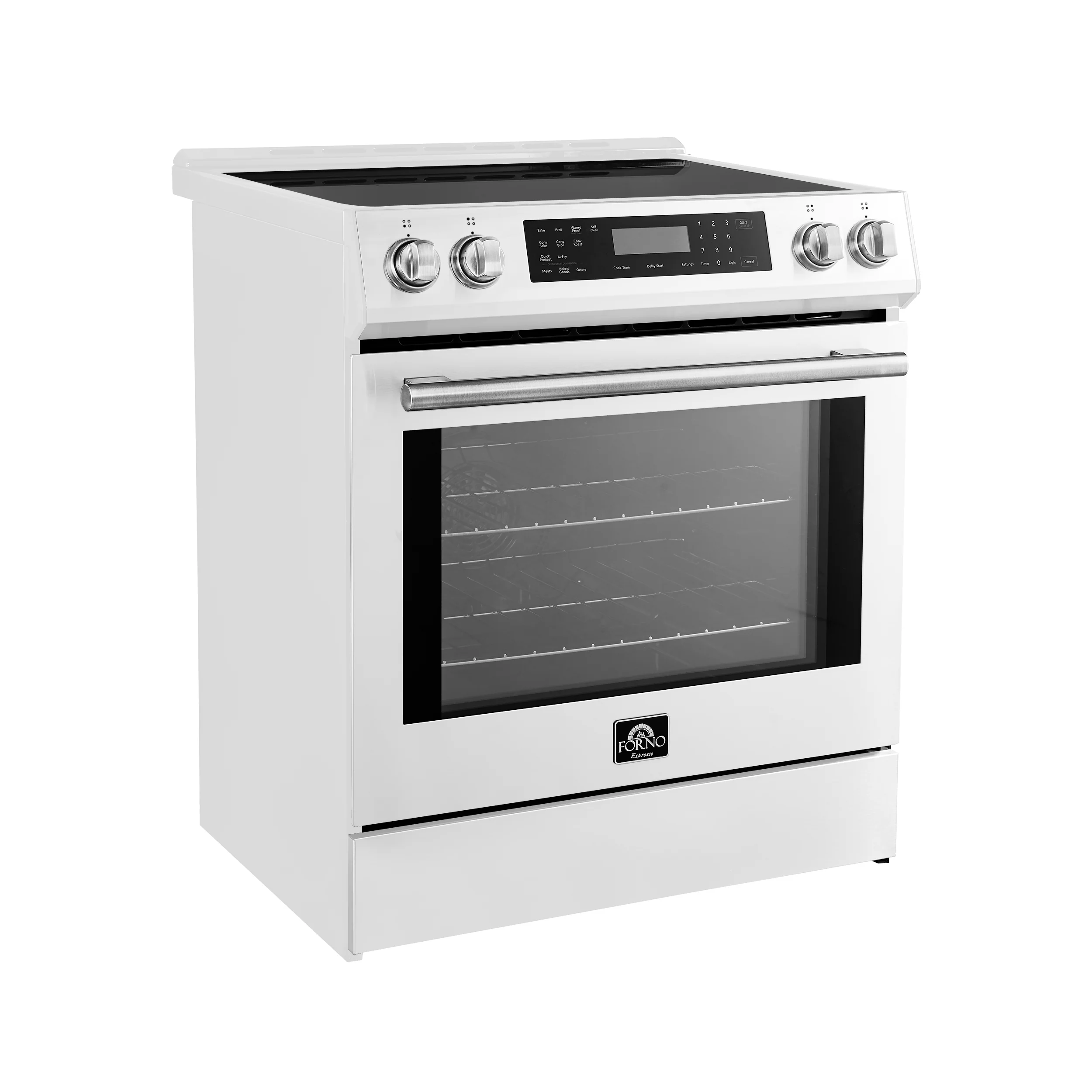 FORNO 2-Piece White Kitchen Bundle - 30" Induction Range and 31" Bottom Freezer Refrigerator - Image 20