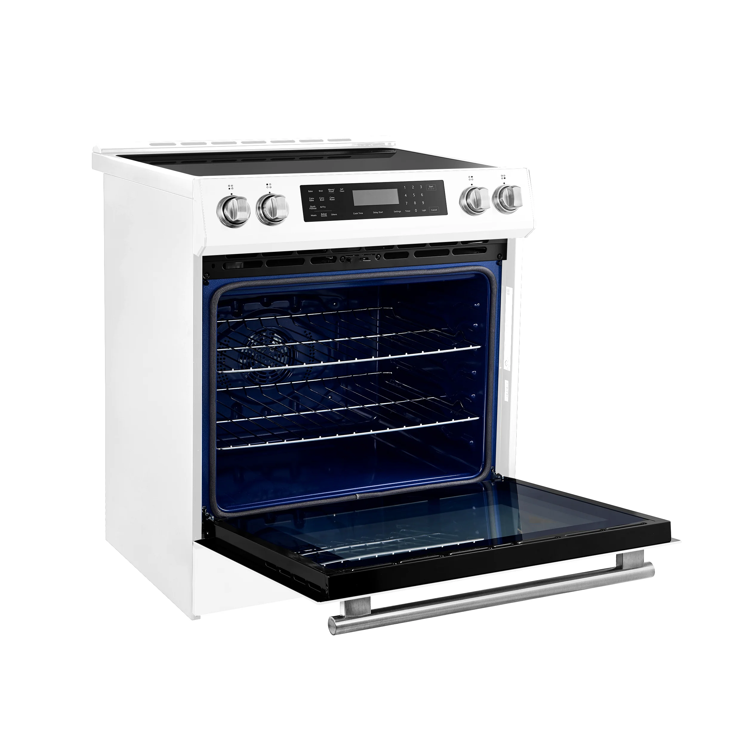 FORNO 2-Piece White Kitchen Bundle - 30" Induction Range and 31" Bottom Freezer Refrigerator - Image 21