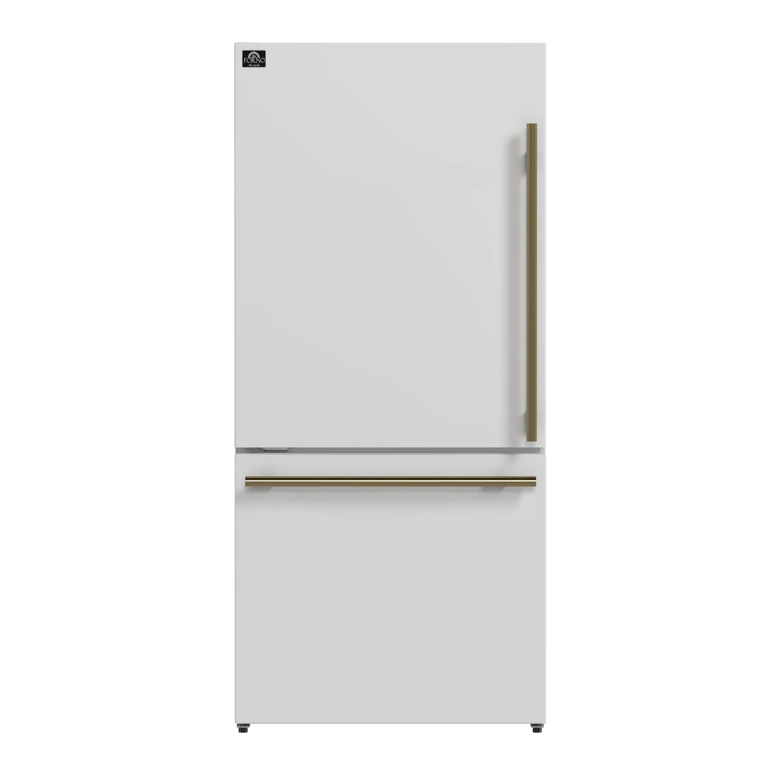 Forno Milano 2-Piece 62-Inch Freestanding Dual Bottom Freezer Refrigerator, White – 34.4 cu.ft, Touch Control, Ice Maker - Image 13
