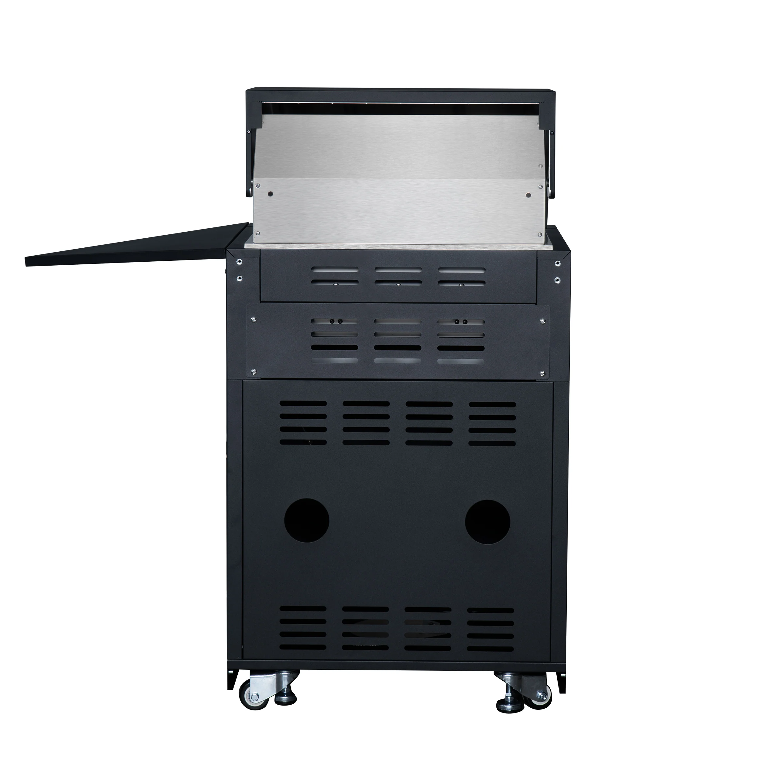 Forno All’Aperto 99,600 BTU Outdoor Kitchen, 5 Burners, Infrared Burners, Side Burner, Black Sintered Stone Countertops, Gas Pizza Oven, Sink Module, Bar & Beverage Center - Image 8