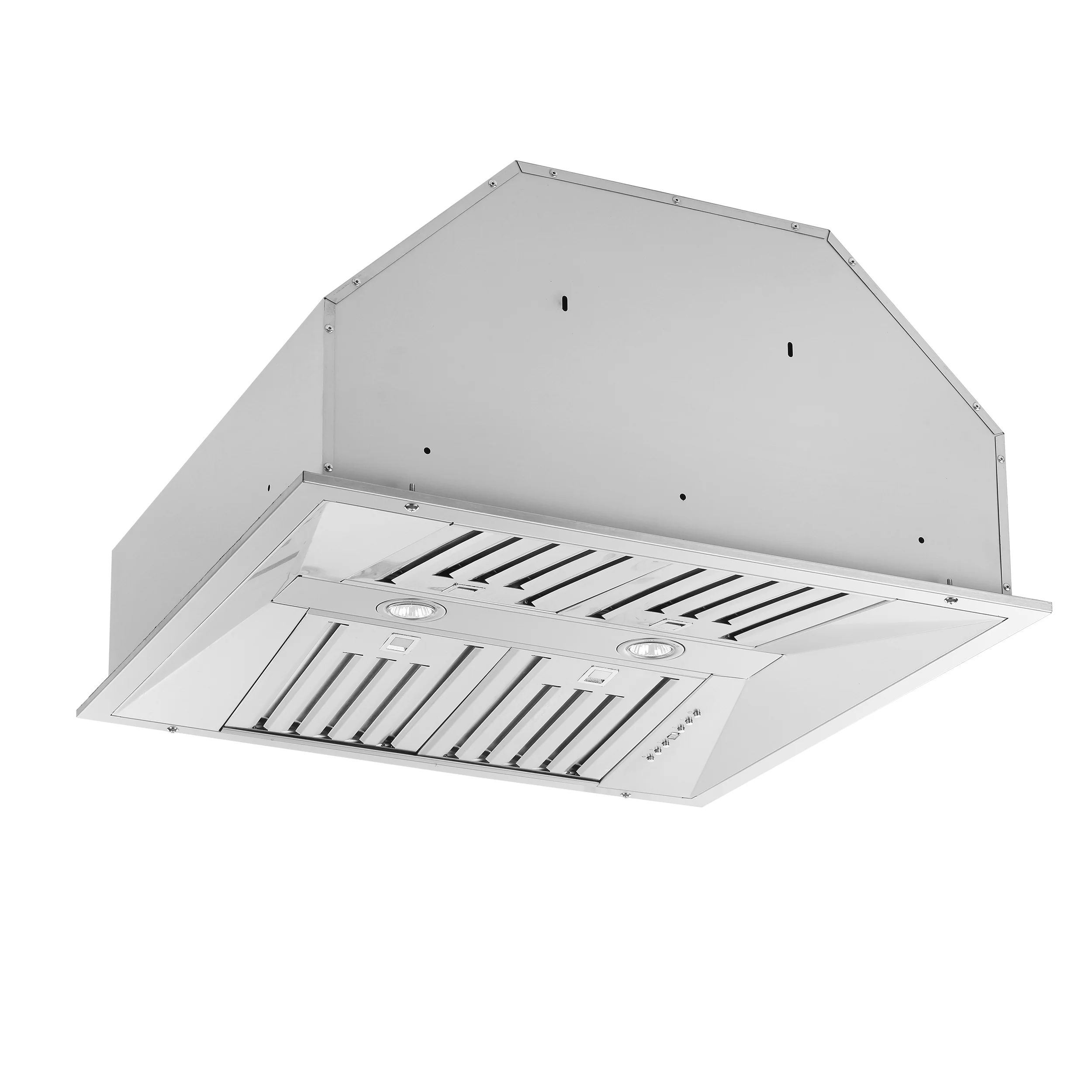 Forno Altilia 30-Inch Insert Range Hood, Stainless Steel, LED Lighting, Baffle Filters - Image 2