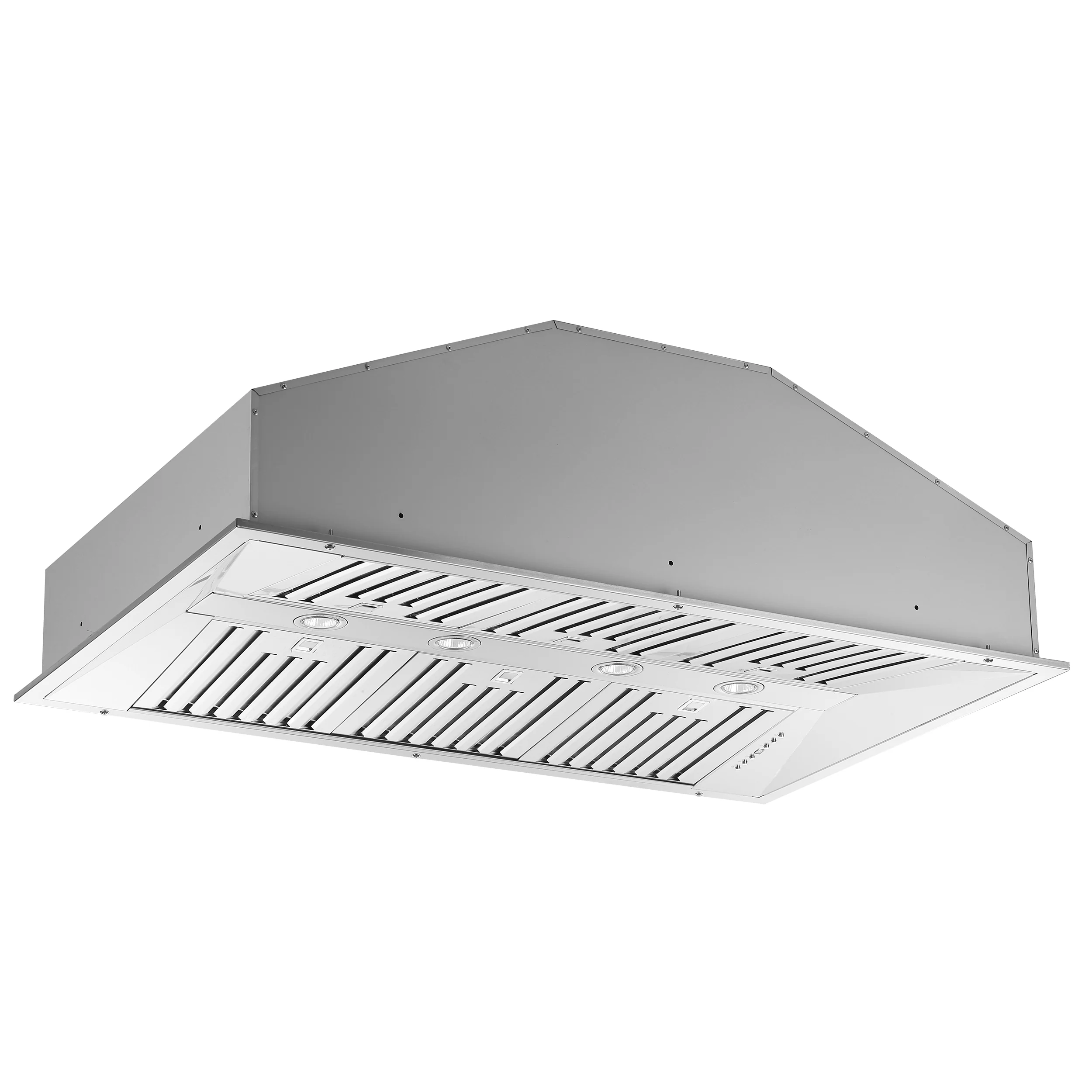 Forno Altilia 48-Inch Insert Range Hood, Stainless Steel, LED Lighting, Baffle Filters - Image 2