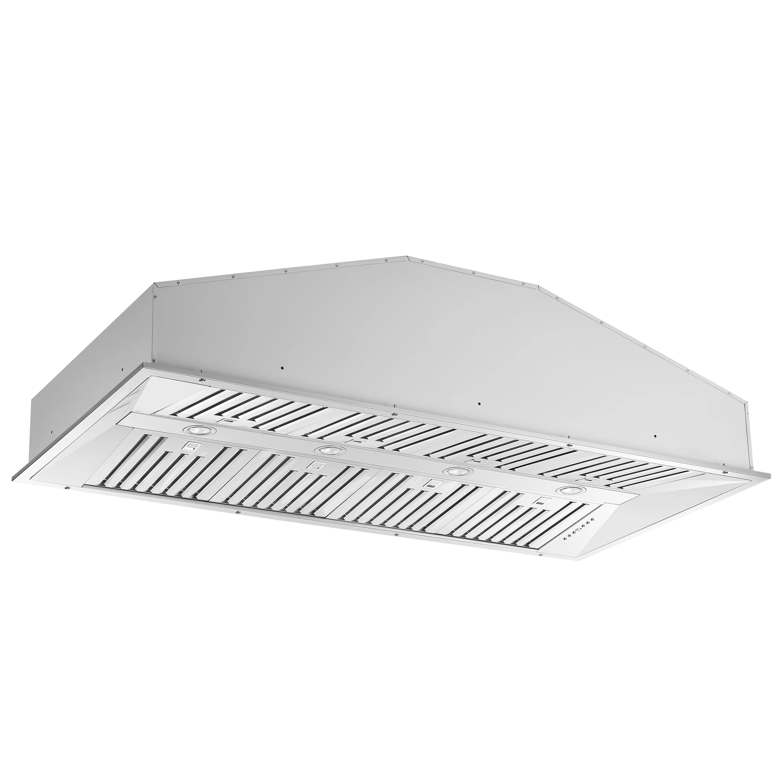 Forno Altilia 60-Inch Insert Range Hood, Stainless Steel, LED Lighting, Baffle Filters - Image 2