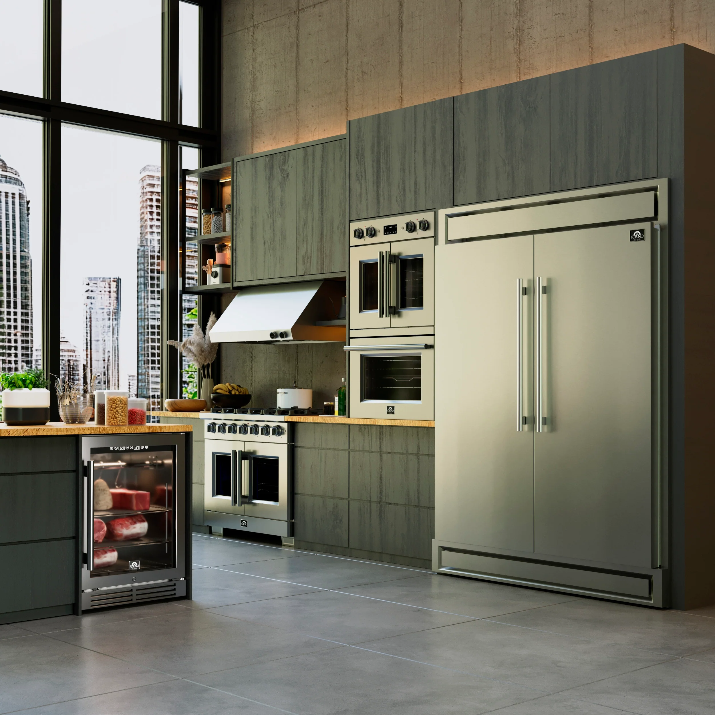 Forno Gallico 30-Inch Electric French Door Double Oven, Stainless Steel, Convection Cooking, Touch Control Panel, Self-Cleaning Function - Image 17