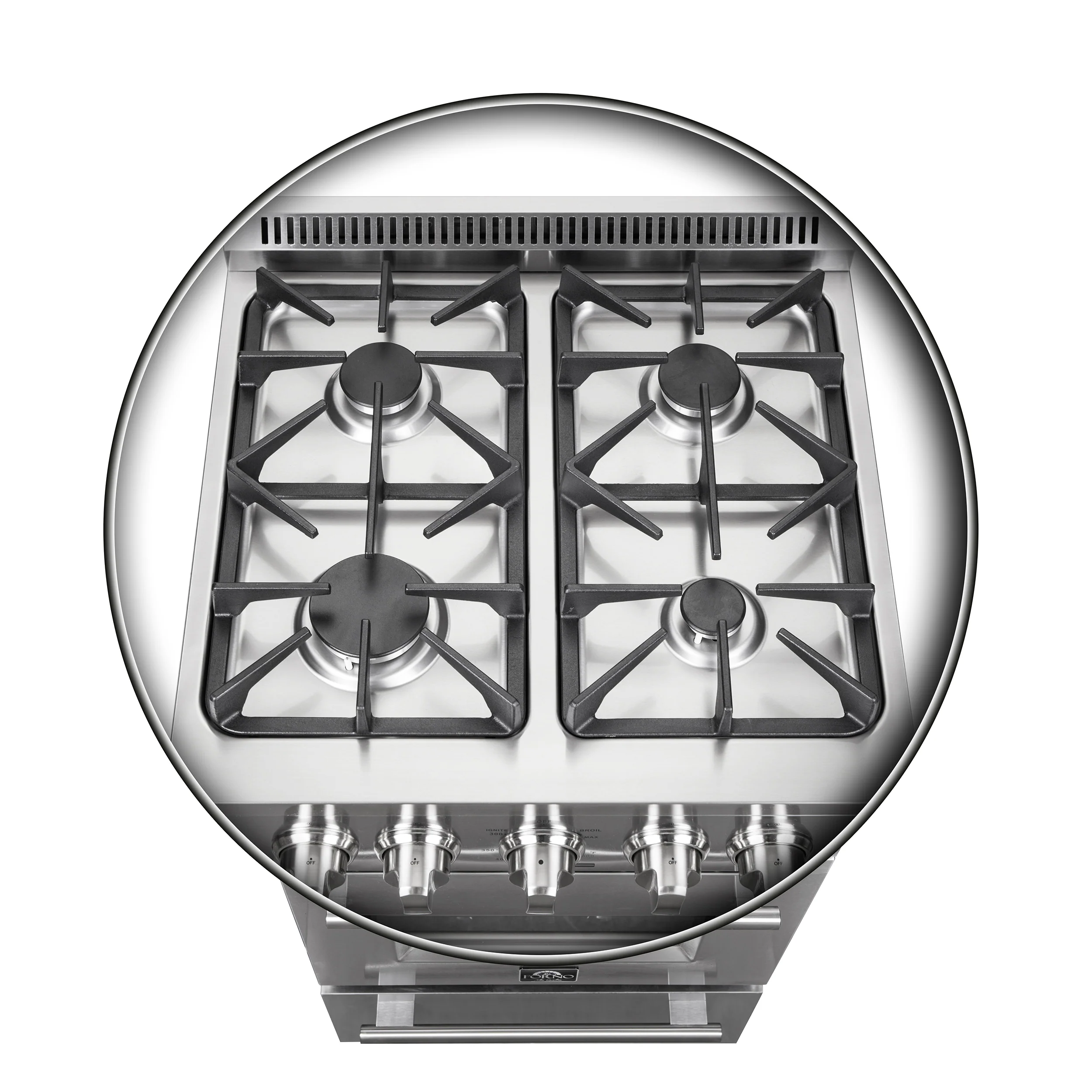 Forno Breno 24-Inch Freestanding Gas Range, Plug Included, Energy Efficient - Image 11