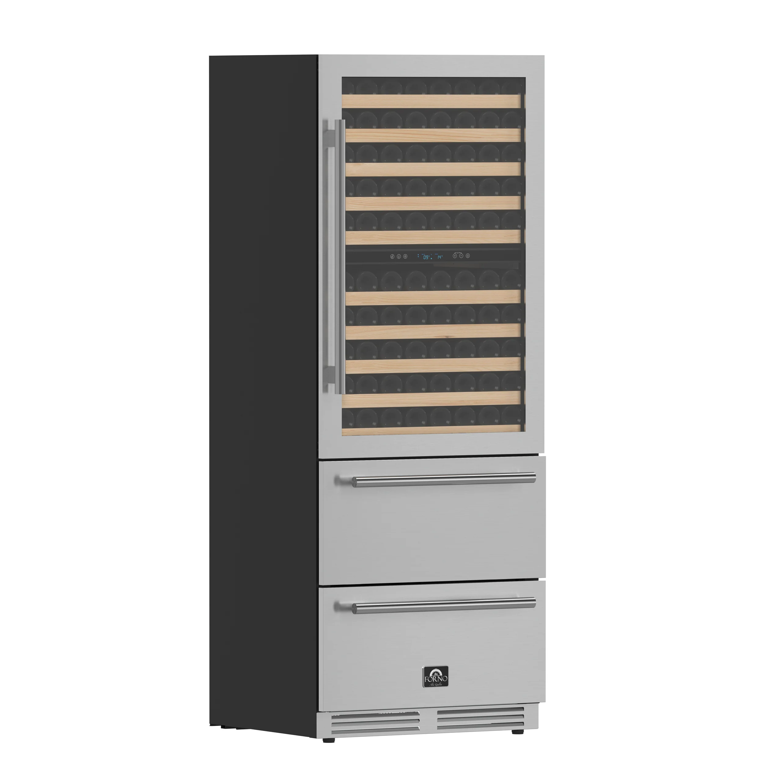 Forno Celano 30-Inch Dual Zone Wine Cooler and Beverage Cooler, 21.3 cu.ft, Stainless Steel - Image 3