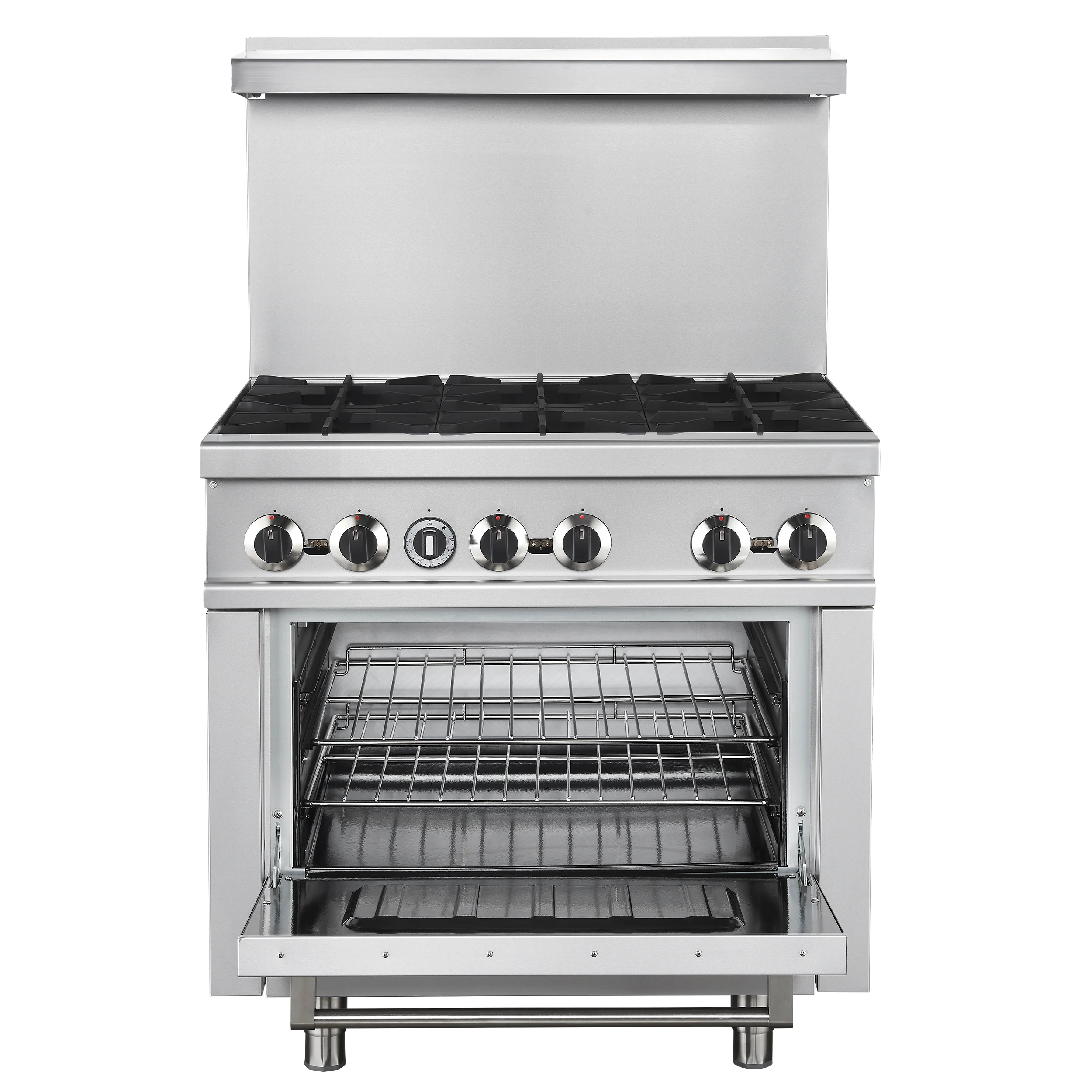 Forno Commerciale 36 Inch Gas Range with 6 Burners - Image 2