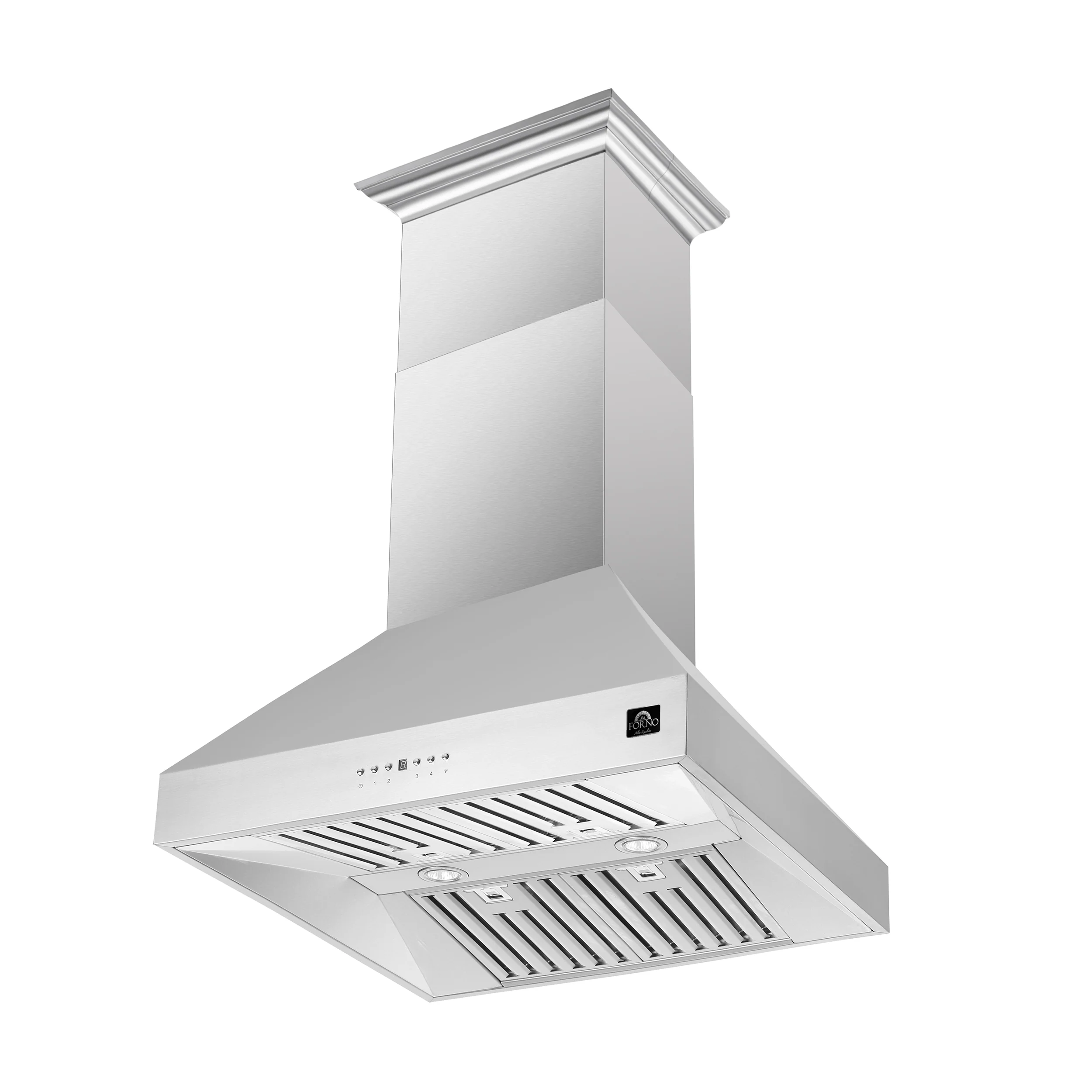 Forno Coppito 30-Inch Island Range Hood, Stainless Steel, LED Lighting, Adjustable Fan Speeds - Image 3