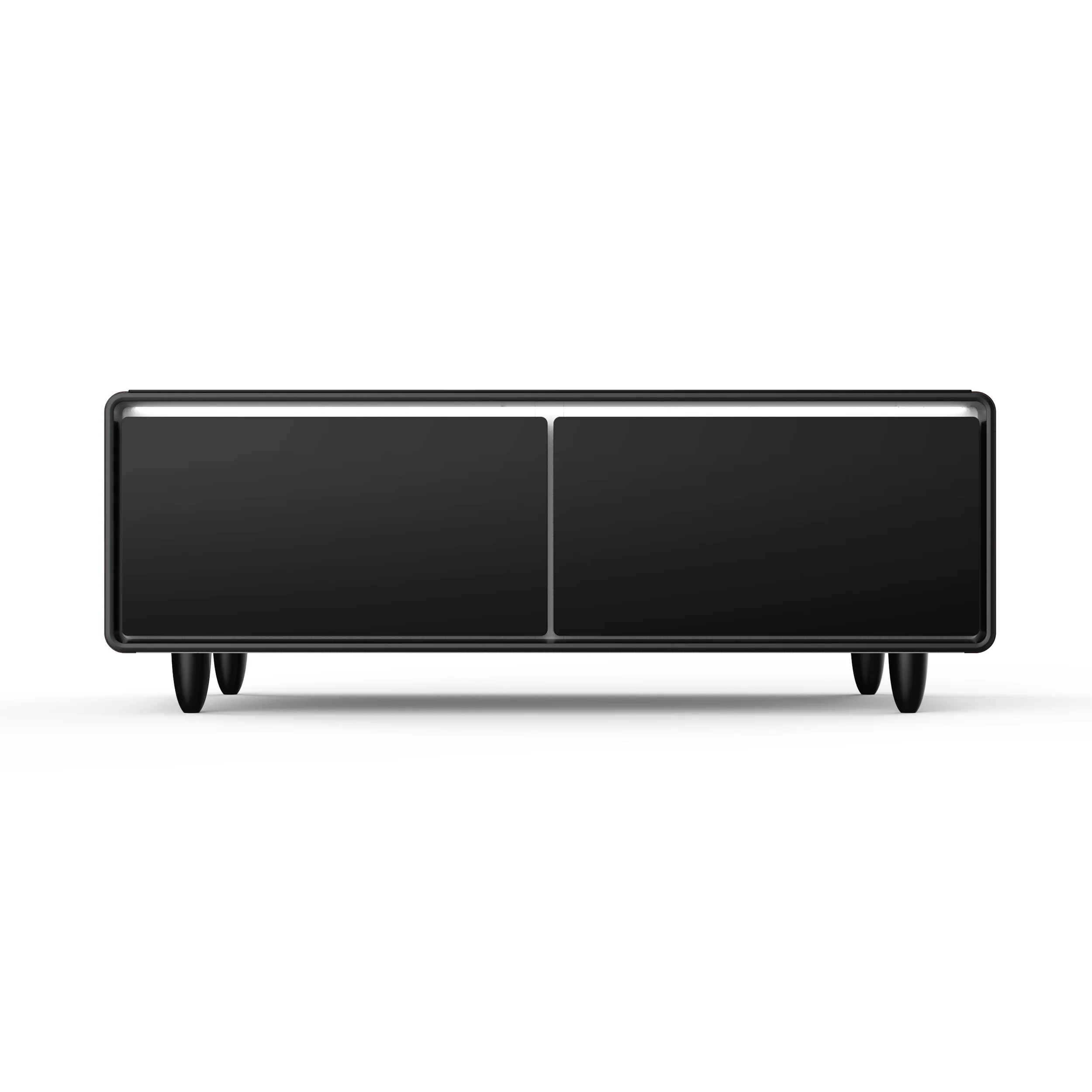 Forno Evoluto Tavolo 51-Inch Smart Coffee Table with Wood-Accent Sides – Dual Cooling Zones, Wireless Charging Pad & Built-In Bluetooth Speakers - Image 3